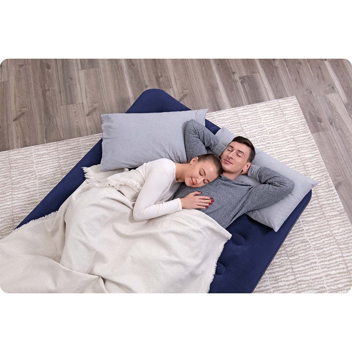 Inflatable mattress 191x132x22 cm with piston pump Bestway 67002
