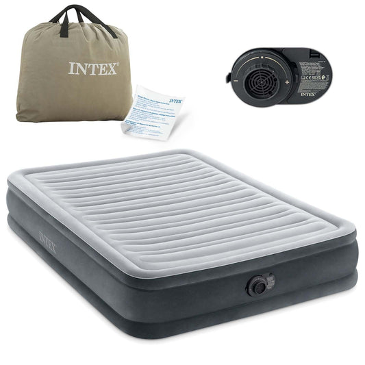 Inflatable mattress 191x137x33 cm with built-in electric pump INTEX 67768ND