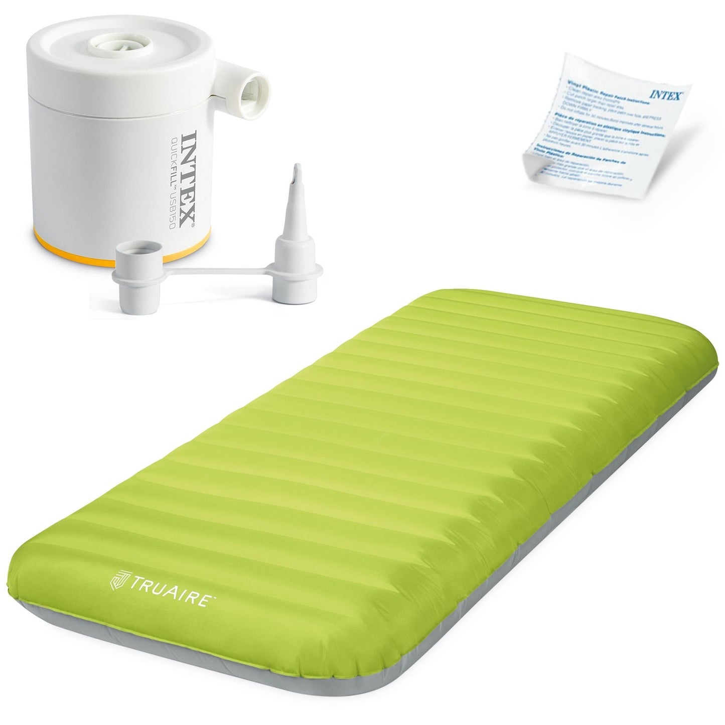 Inflatable mattress 191x76x17 cm with electric pump INTEX 64097
