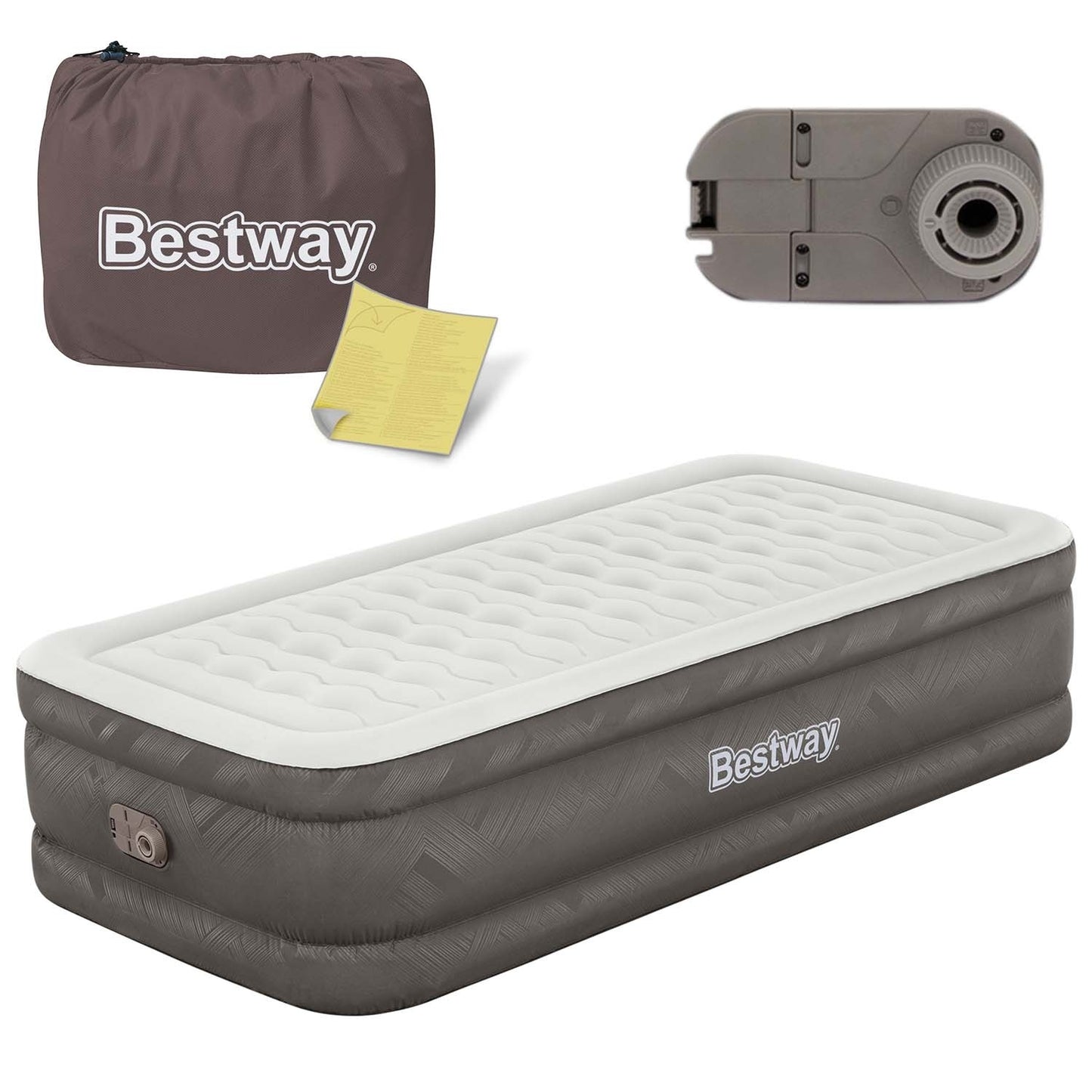 Inflatable mattress 191x97x46 cm with built-in electric pump Bestway 69048