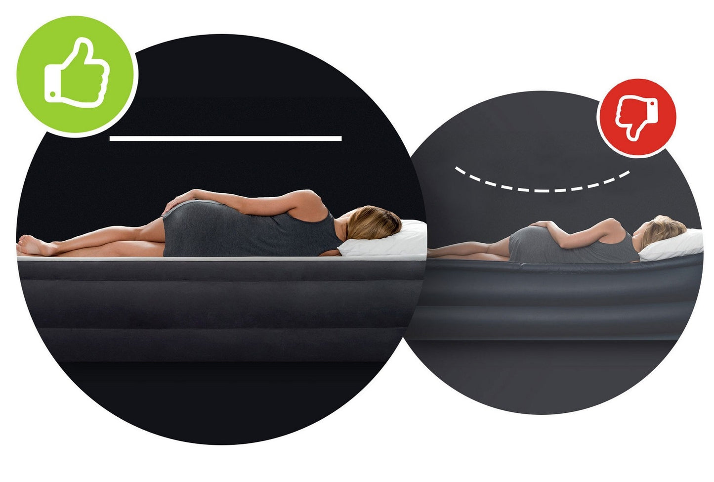 Inflatable mattress 191x99x25 cm single INTEX 64757