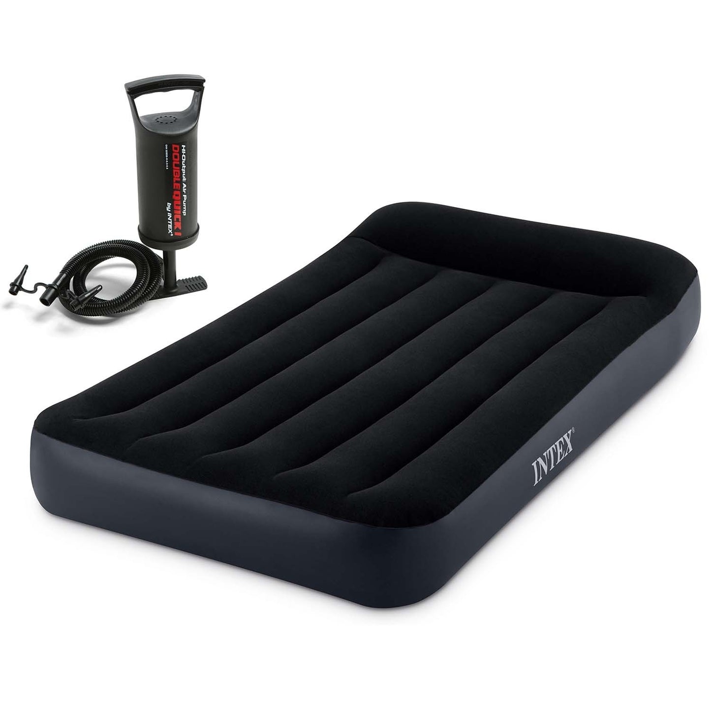 Inflatable mattress 191x99x25 cm with INTEX 64141 piston pump