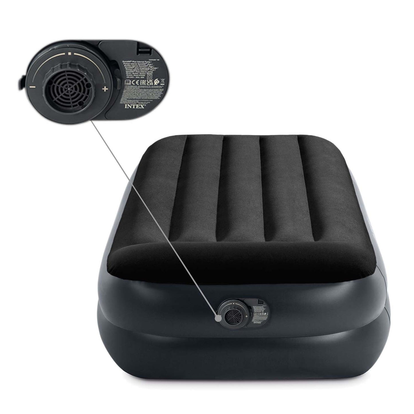 Inflatable mattress 191x99x42 cm with built-in electric pump INTEX 64122ND