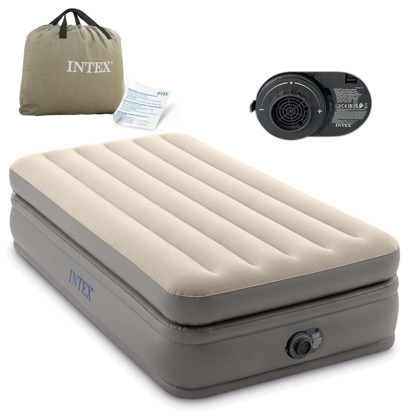 Inflatable mattress 191x99x51 cm with electric pump INTEX 64162ND