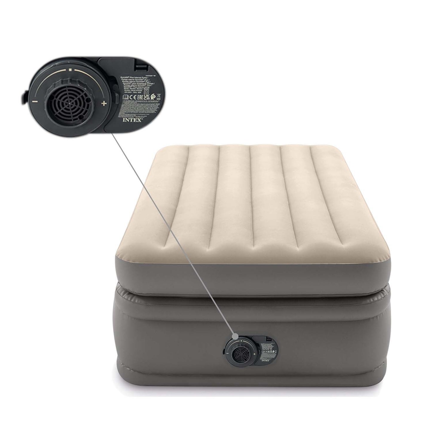 Inflatable mattress 191x99x51 cm with electric pump INTEX 64162ND
