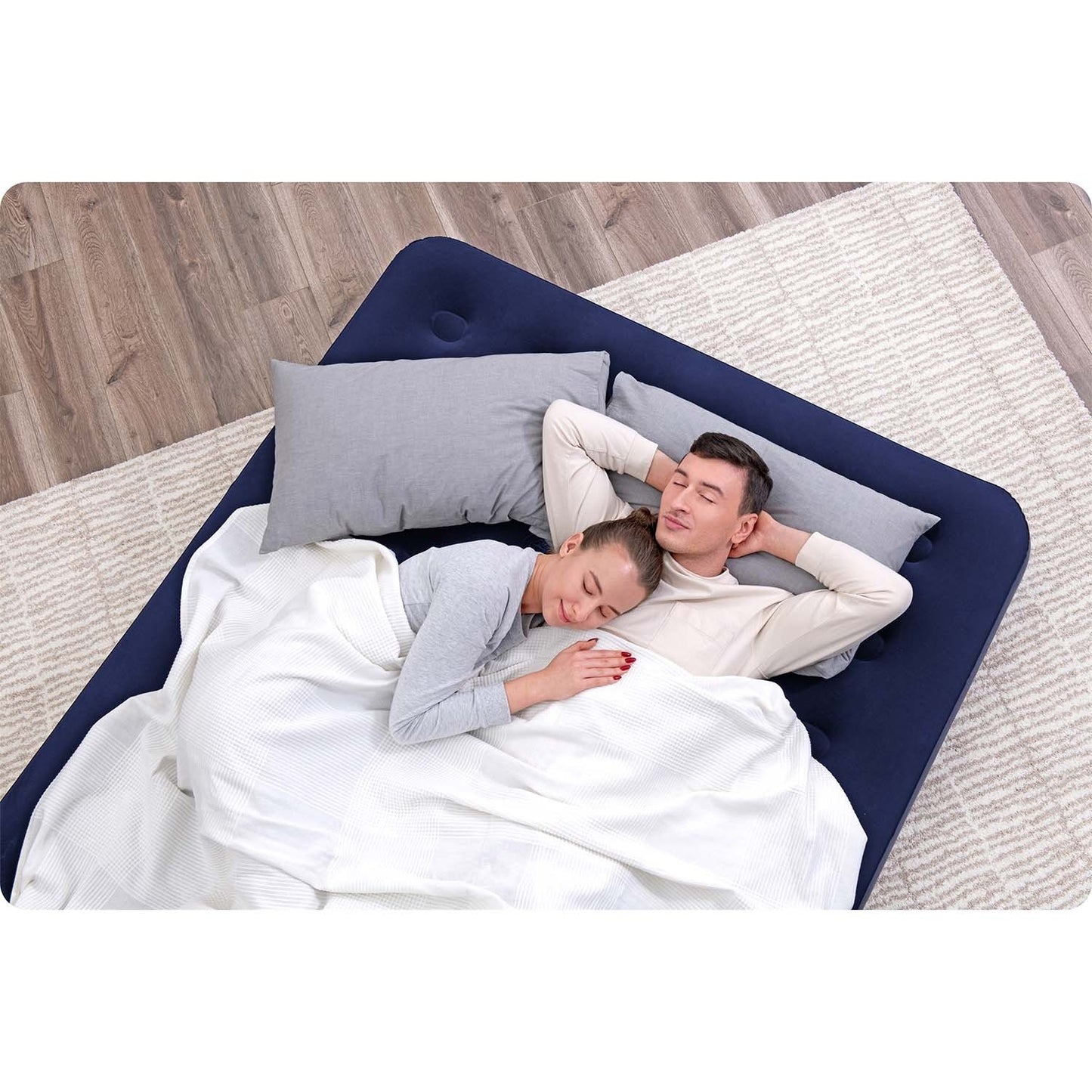Inflatable mattress 203x152x22 cm with piston pump Bestway 67003
