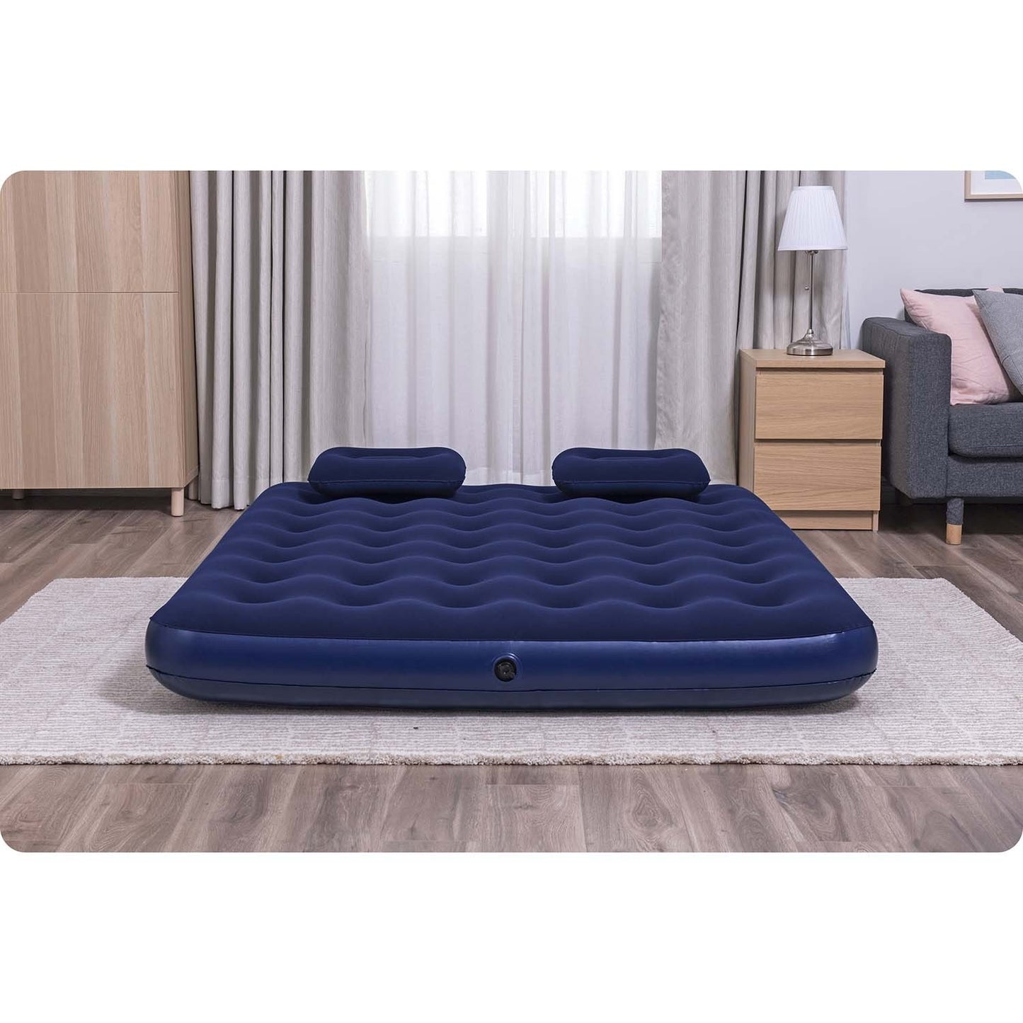 Inflatable mattress 203x152x22 cm with piston pump Bestway 67374