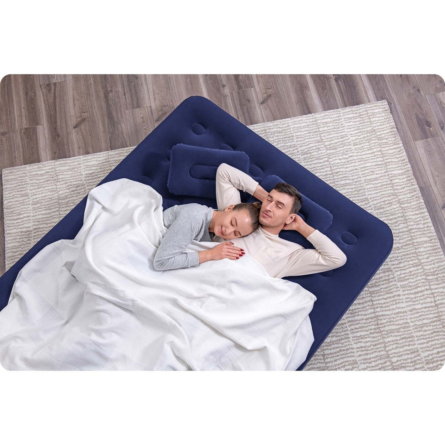 Inflatable mattress 203x152x22 cm with piston pump Bestway 67374