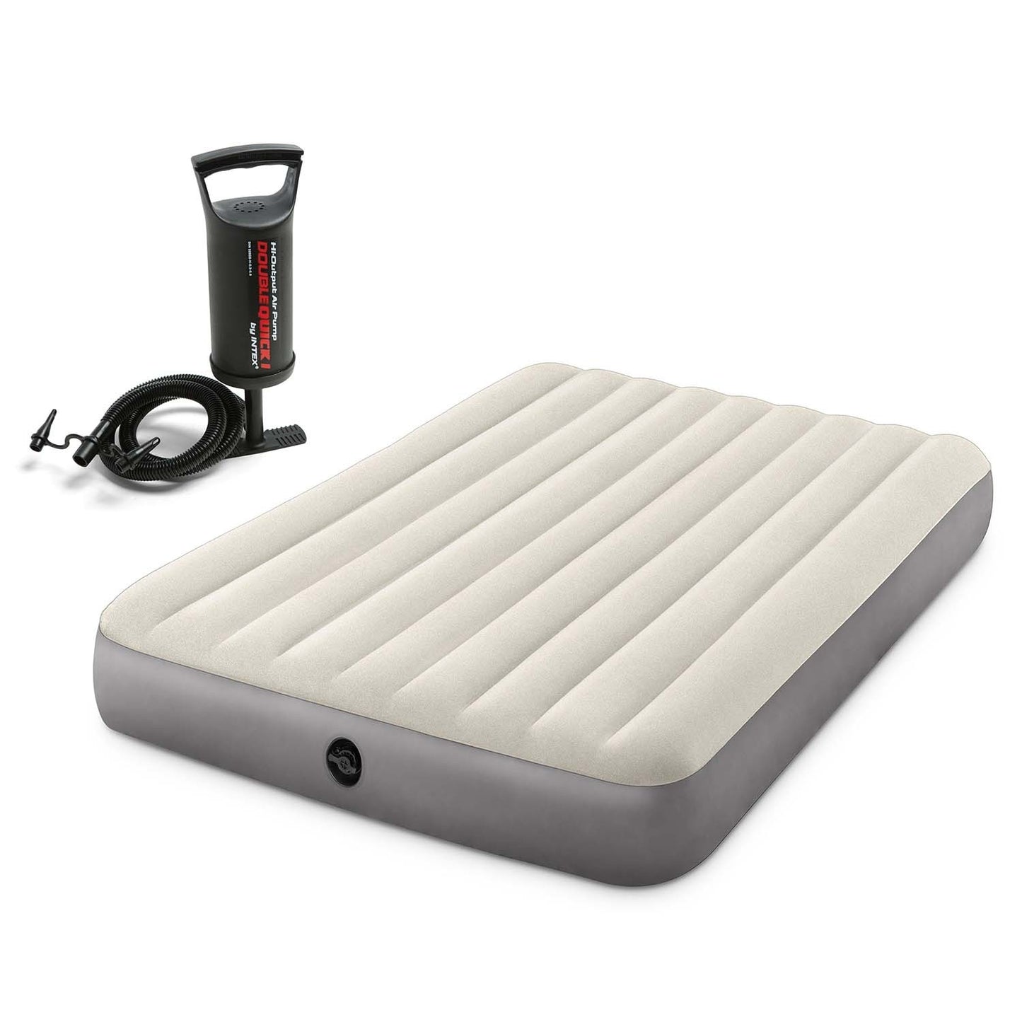 Inflatable mattress 203x152x25 cm with INTEX 64103 piston pump
