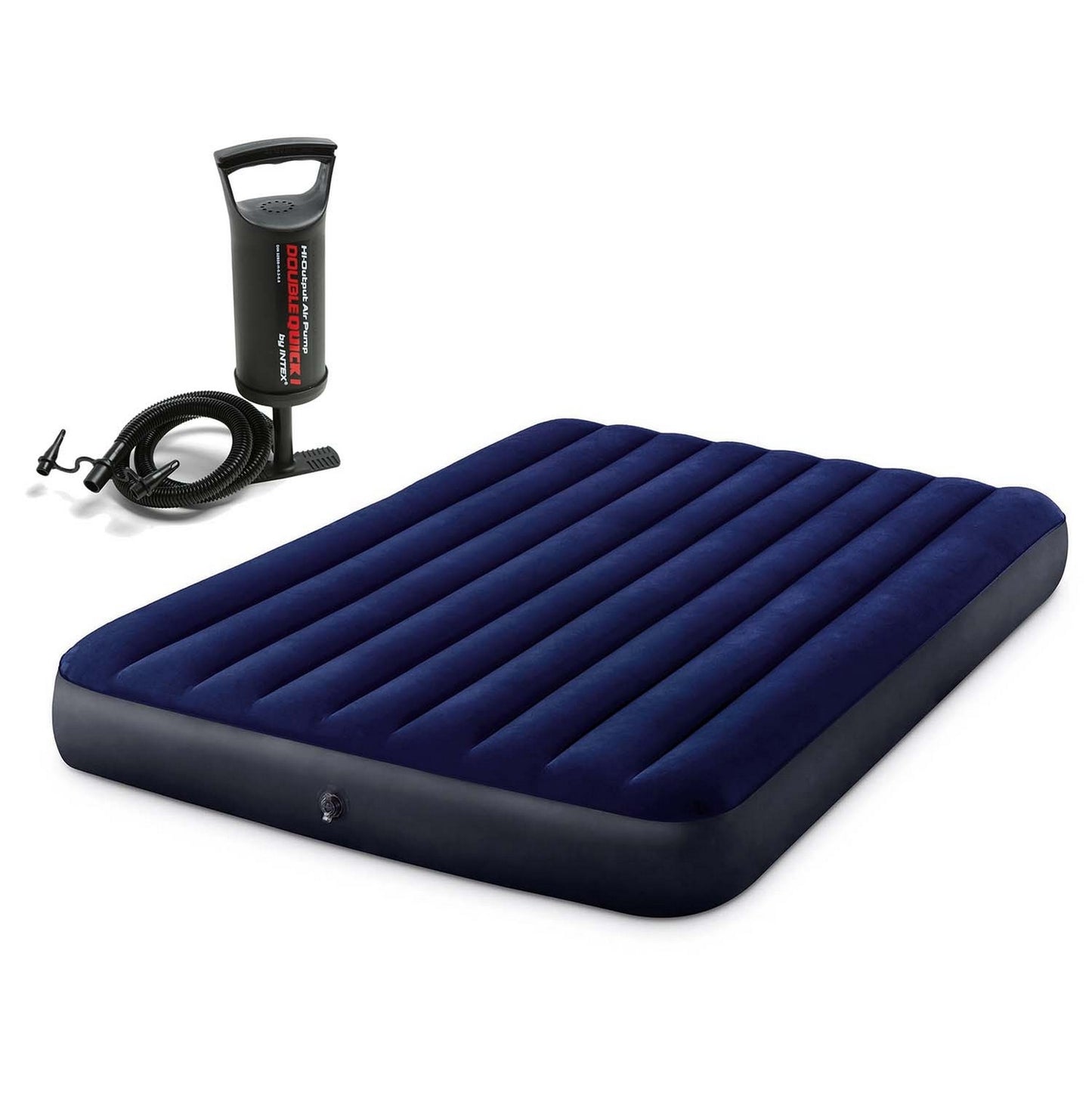 Inflatable mattress 203x152x25 cm with INTEX 64765 piston pump