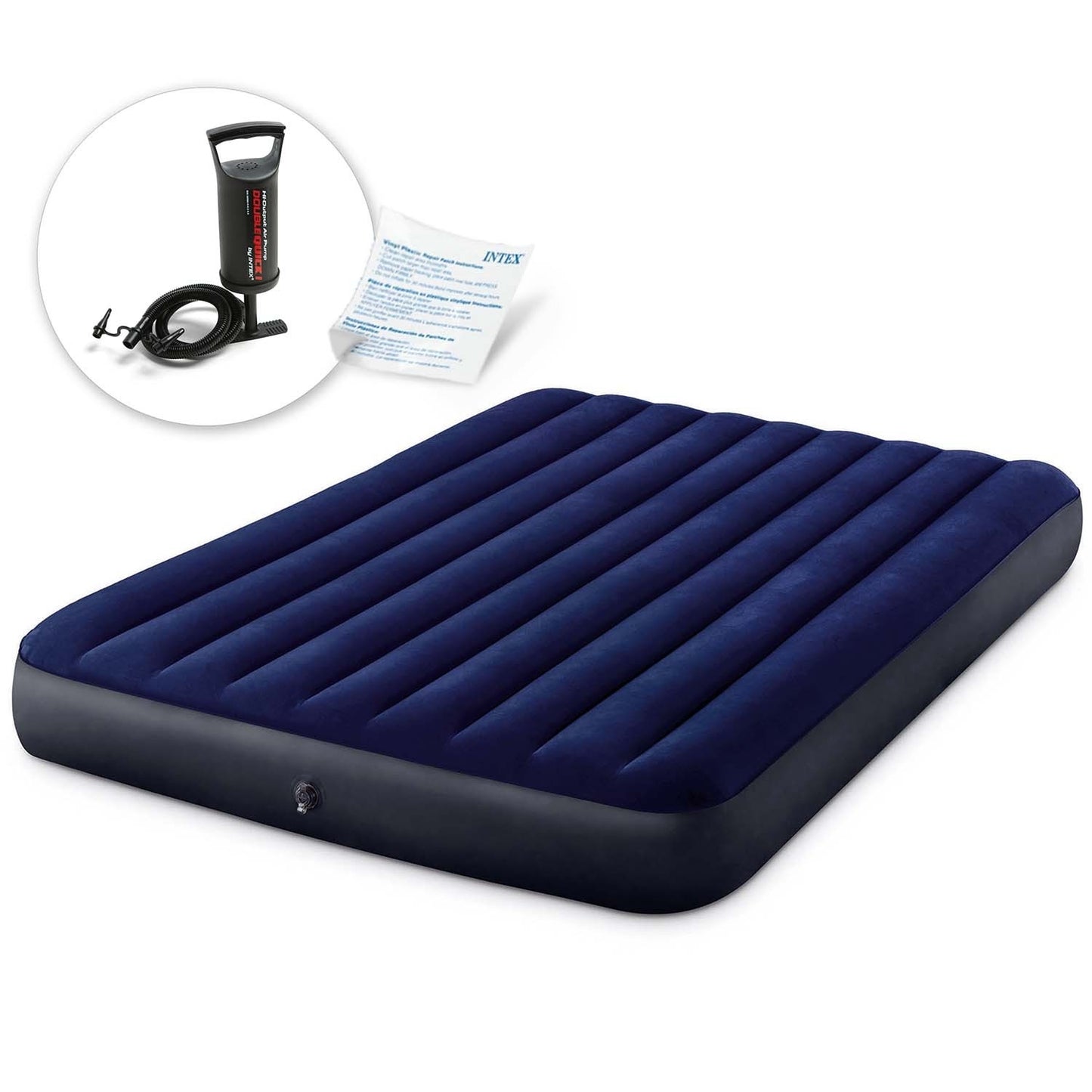 Inflatable mattress 203x152x25 cm with piston pump INTEX 64759