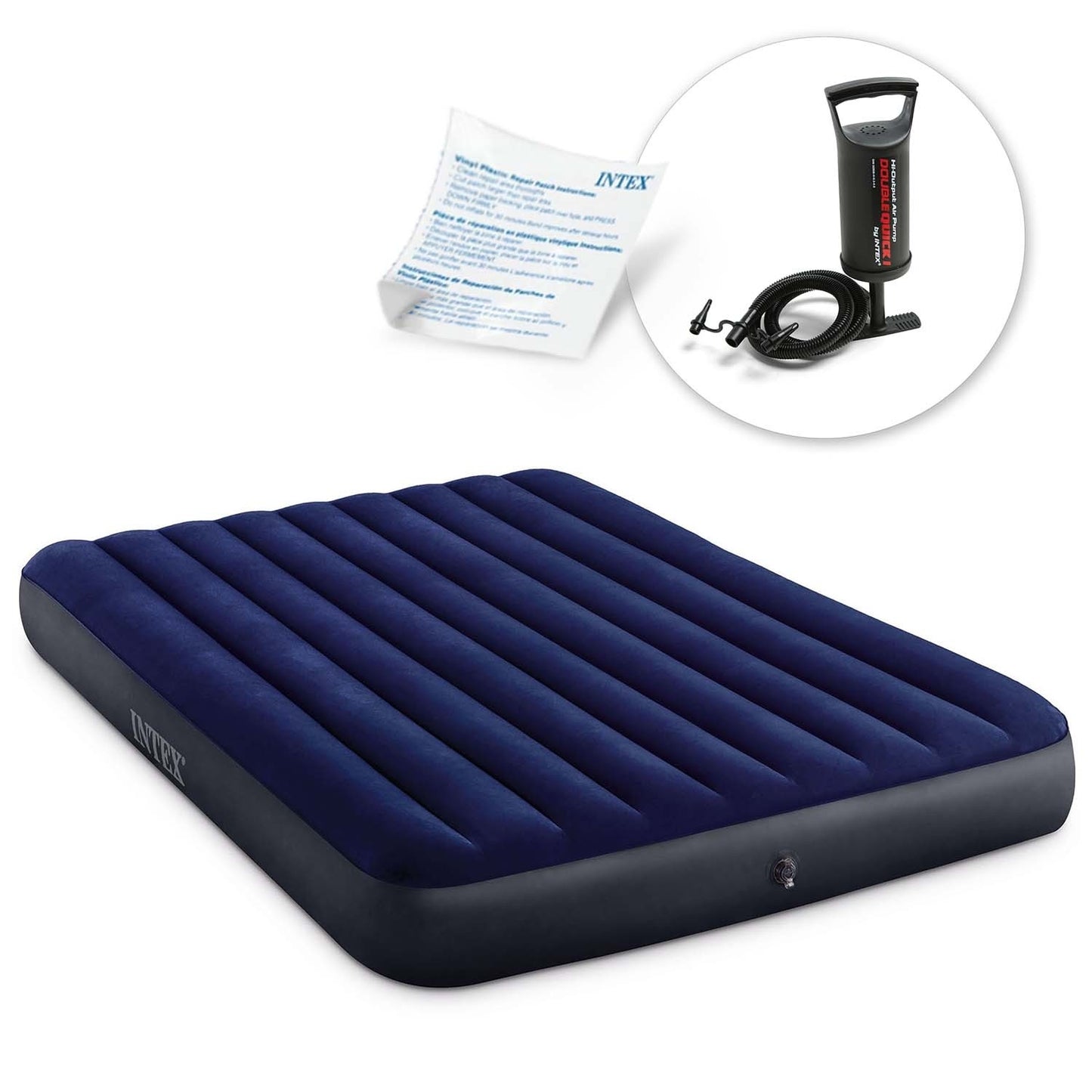 Inflatable mattress 203x152x25 cm with piston pump INTEX 64759