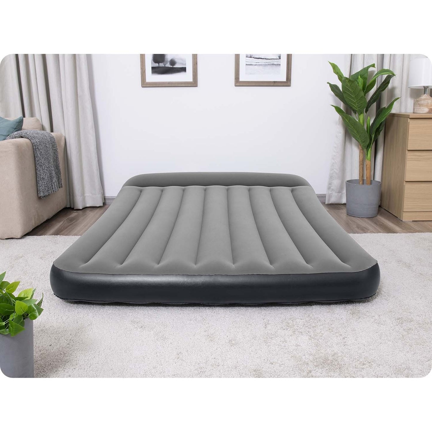 Inflatable mattress 203x152x30 cm with built-in electric pump Bestway 67464
