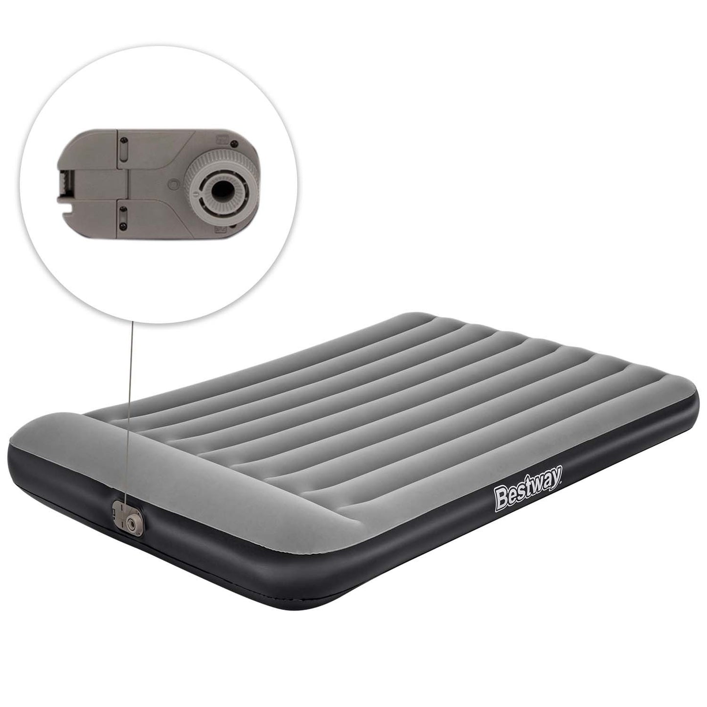 Inflatable mattress 203x152x30 cm with built-in electric pump Bestway 67464