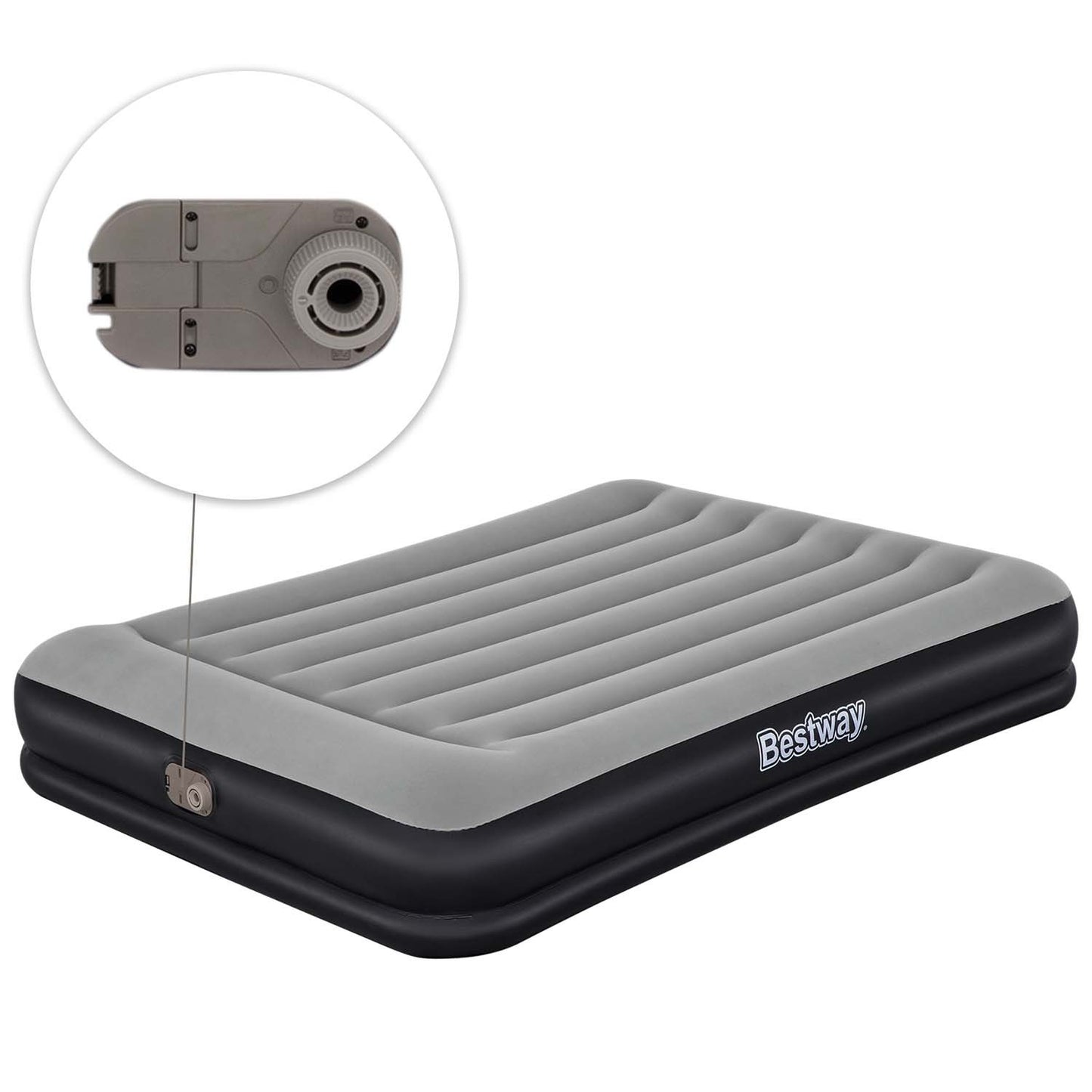 Inflatable mattress 203x152x36 cm with built-in electric pump Bestway 67725
