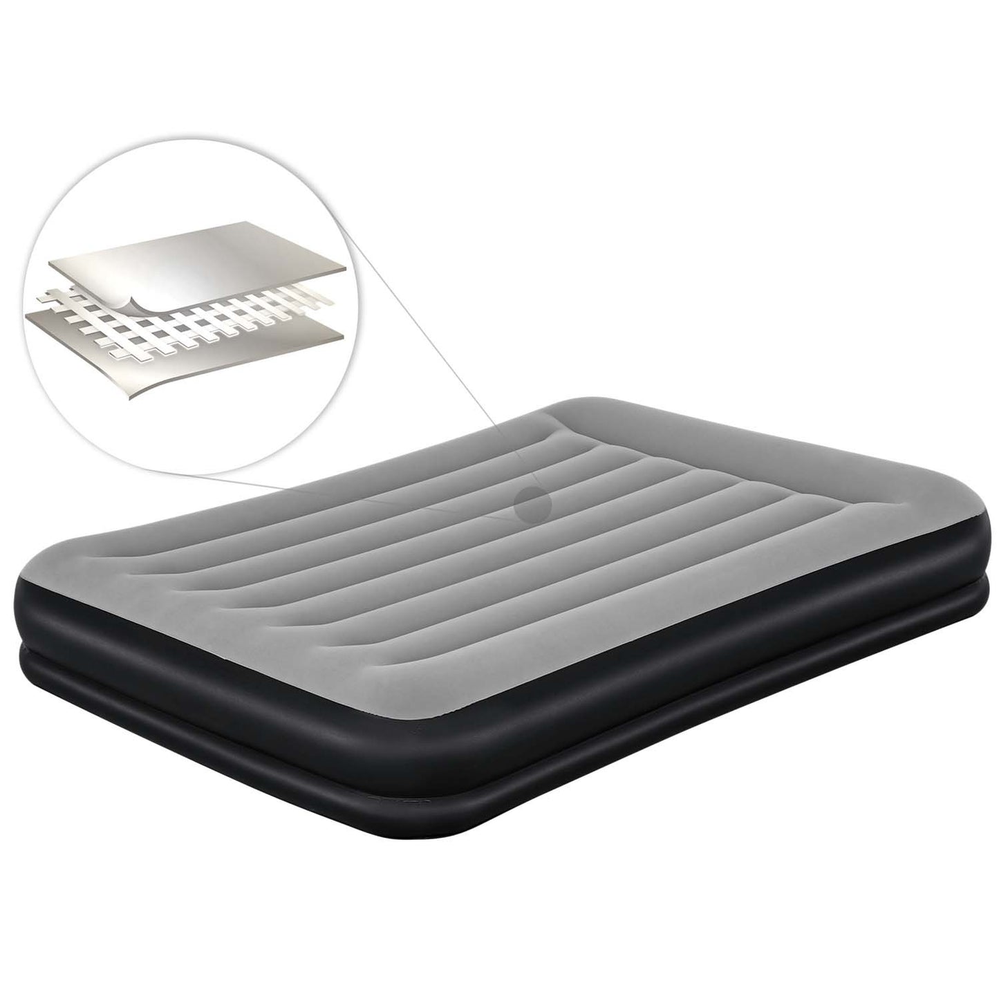 Inflatable mattress 203x152x36 cm with built-in electric pump Bestway 67725