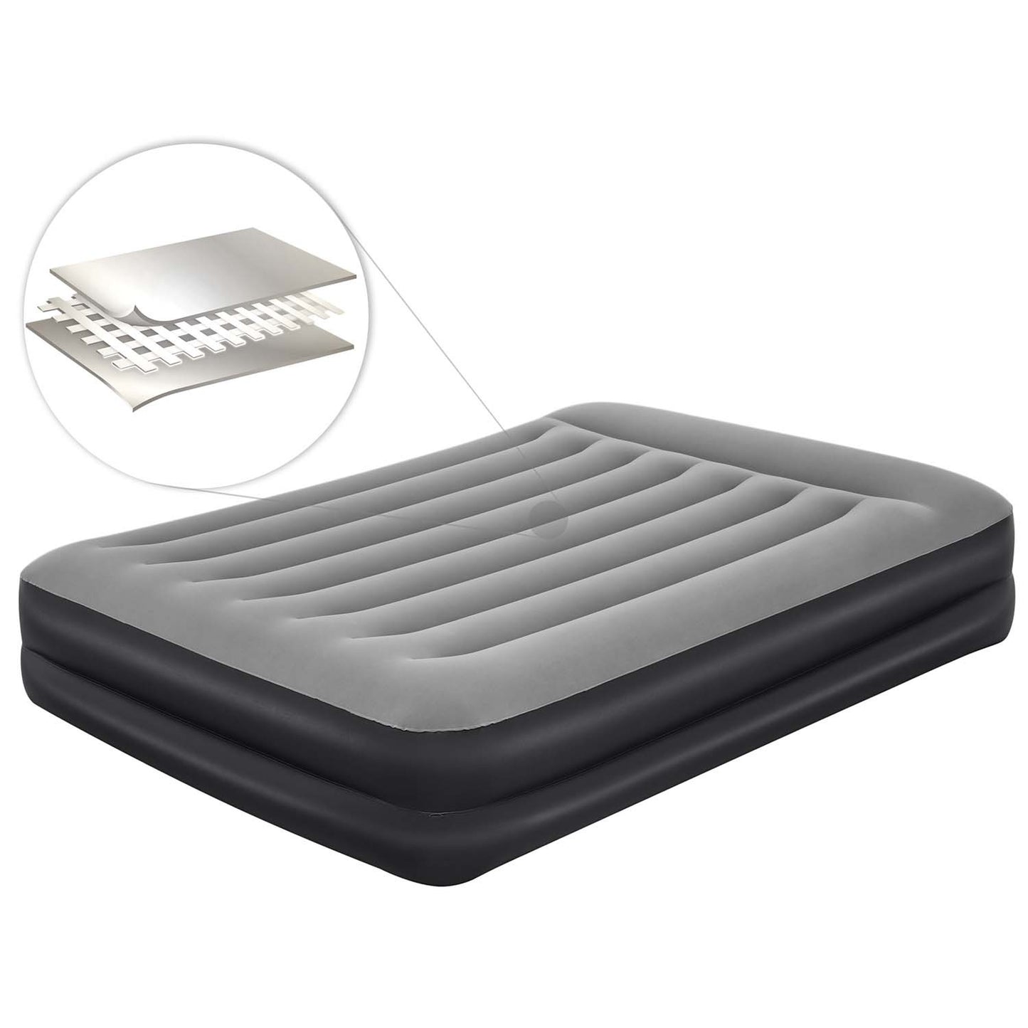 Inflatable mattress 203x152x46 cm with built-in electric pump Bestway 67403