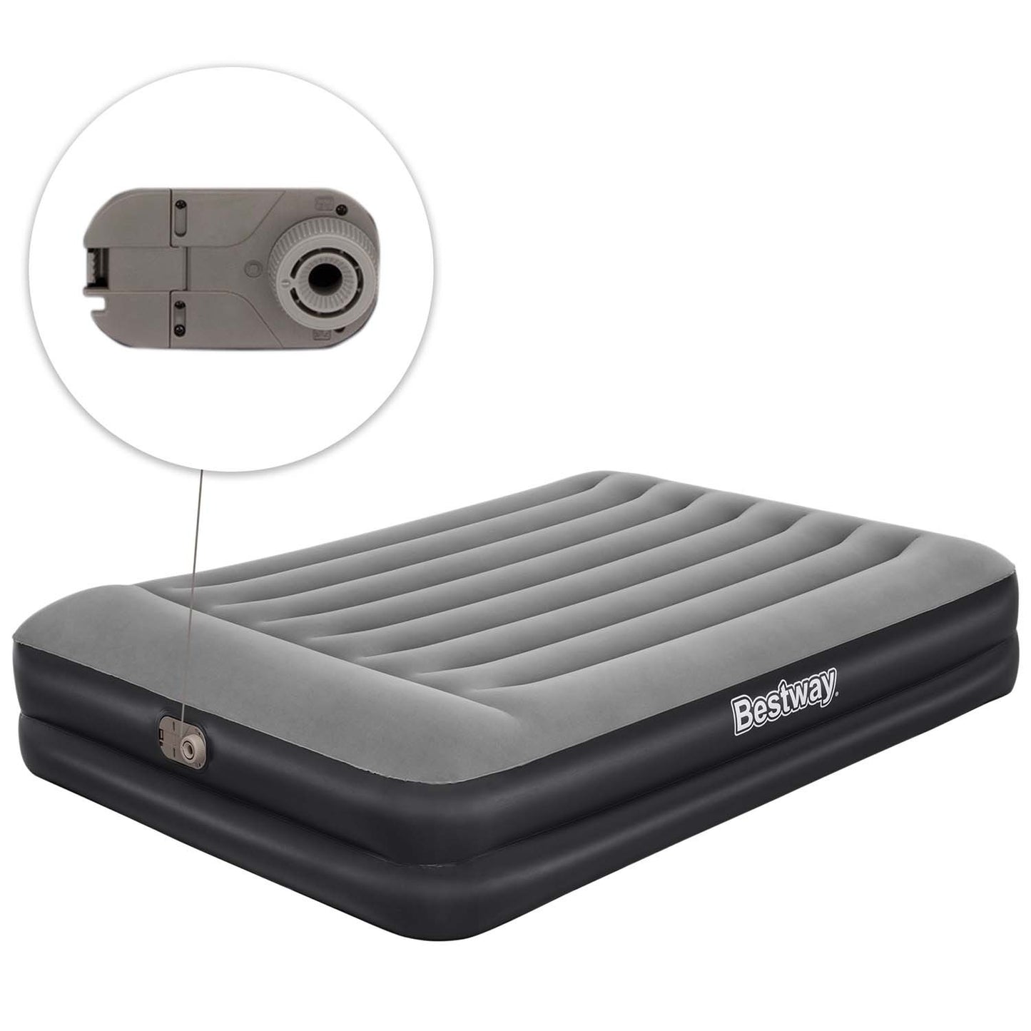 Inflatable mattress 203x152x46 cm with built-in electric pump Bestway 67403