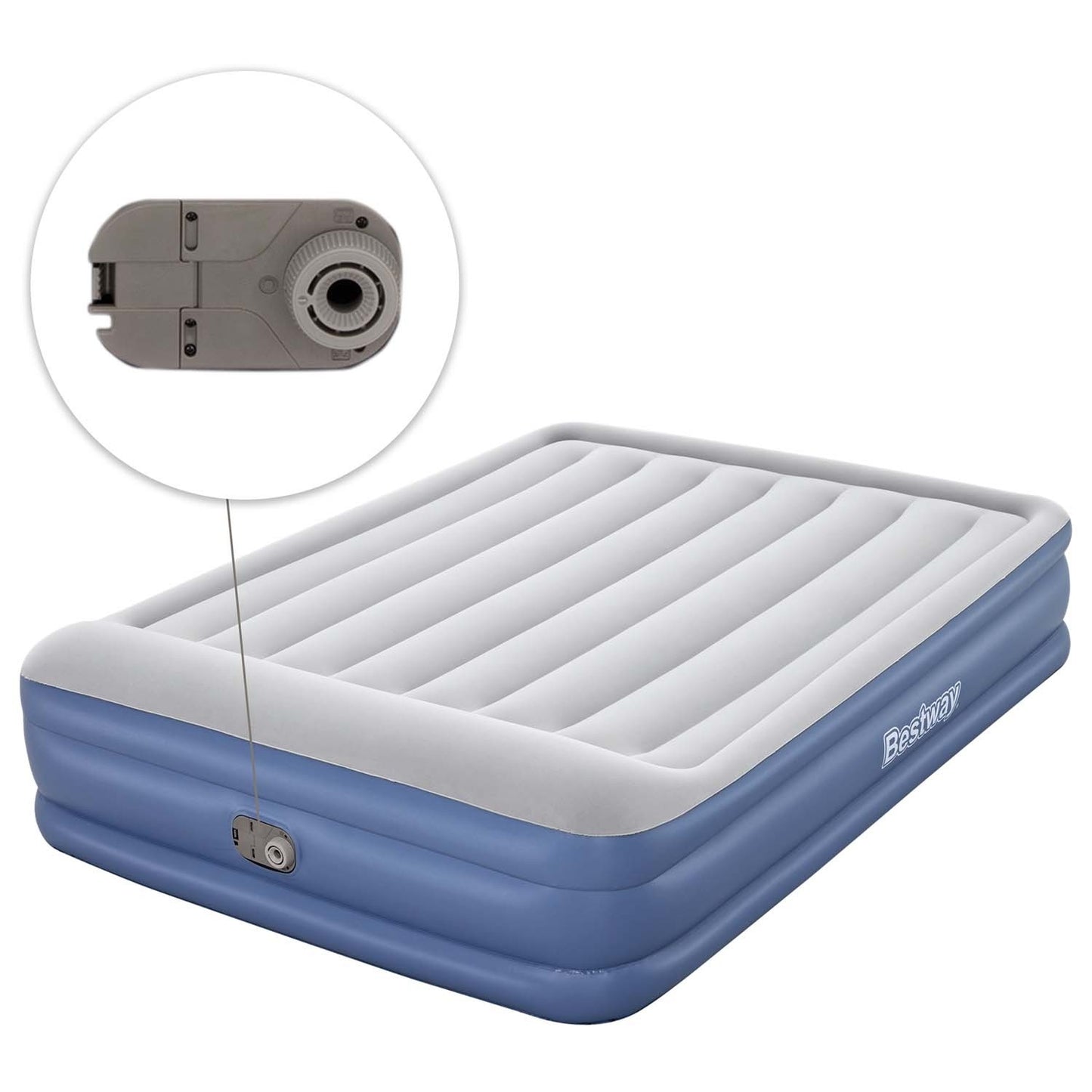 Inflatable mattress 203x152x46 cm with built-in electric pump Bestway 67630