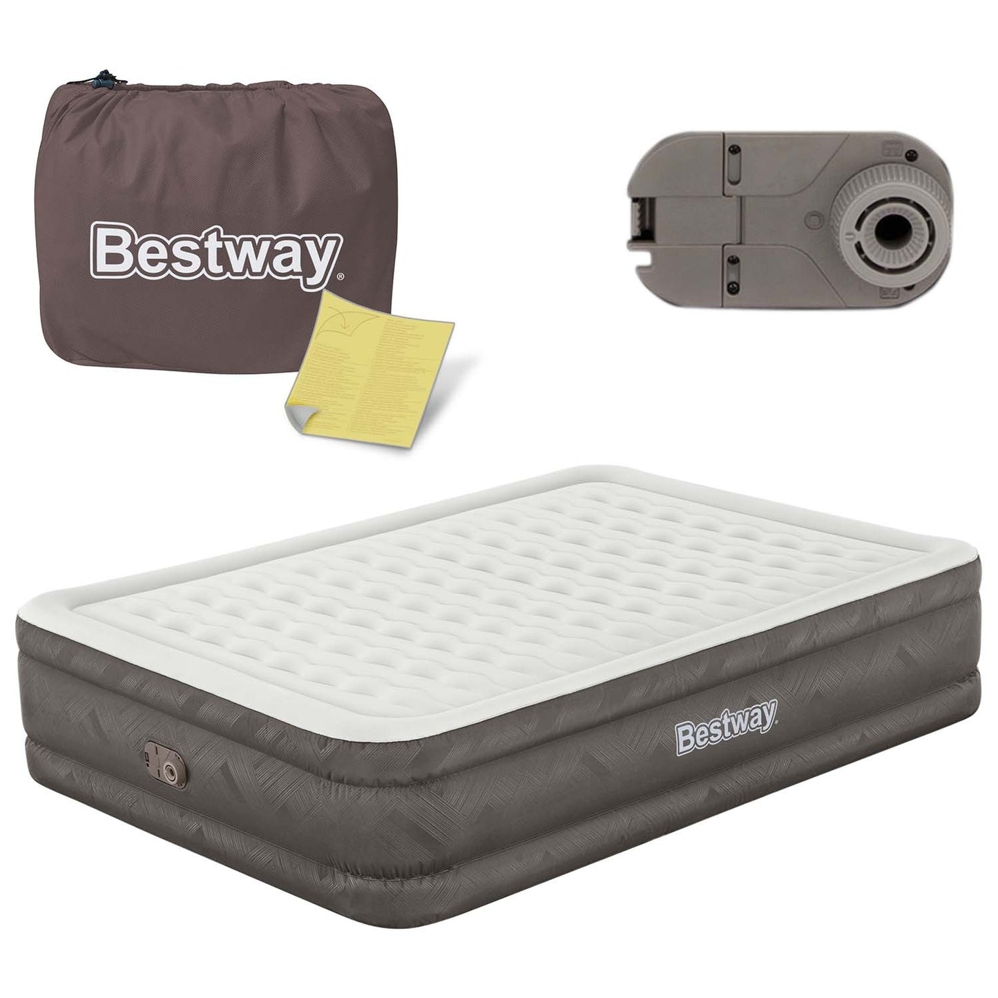 Inflatable mattress 203x152x46 cm with built-in electric pump Bestway 69050