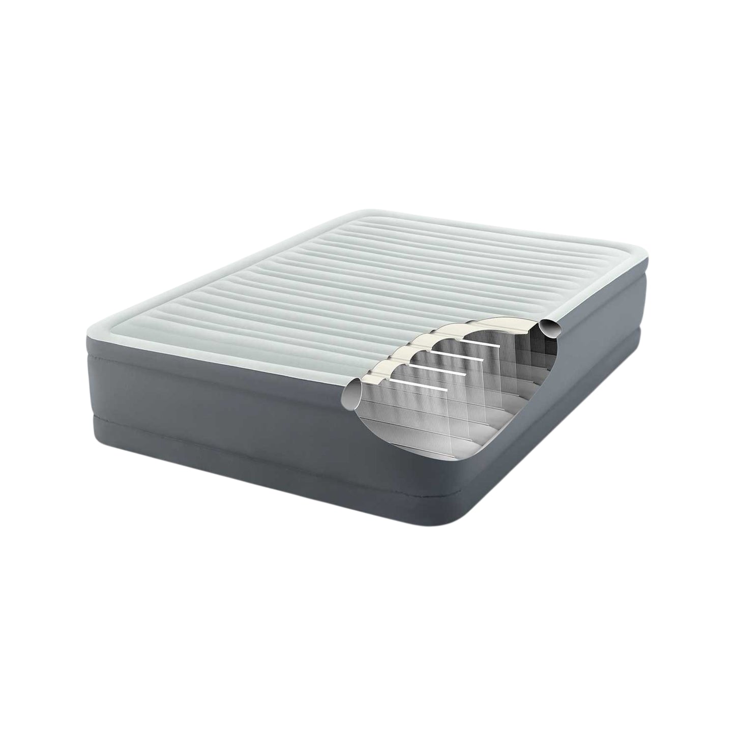 Inflatable mattress 203x152x46 cm with built-in electric pump INTEX 64906ND