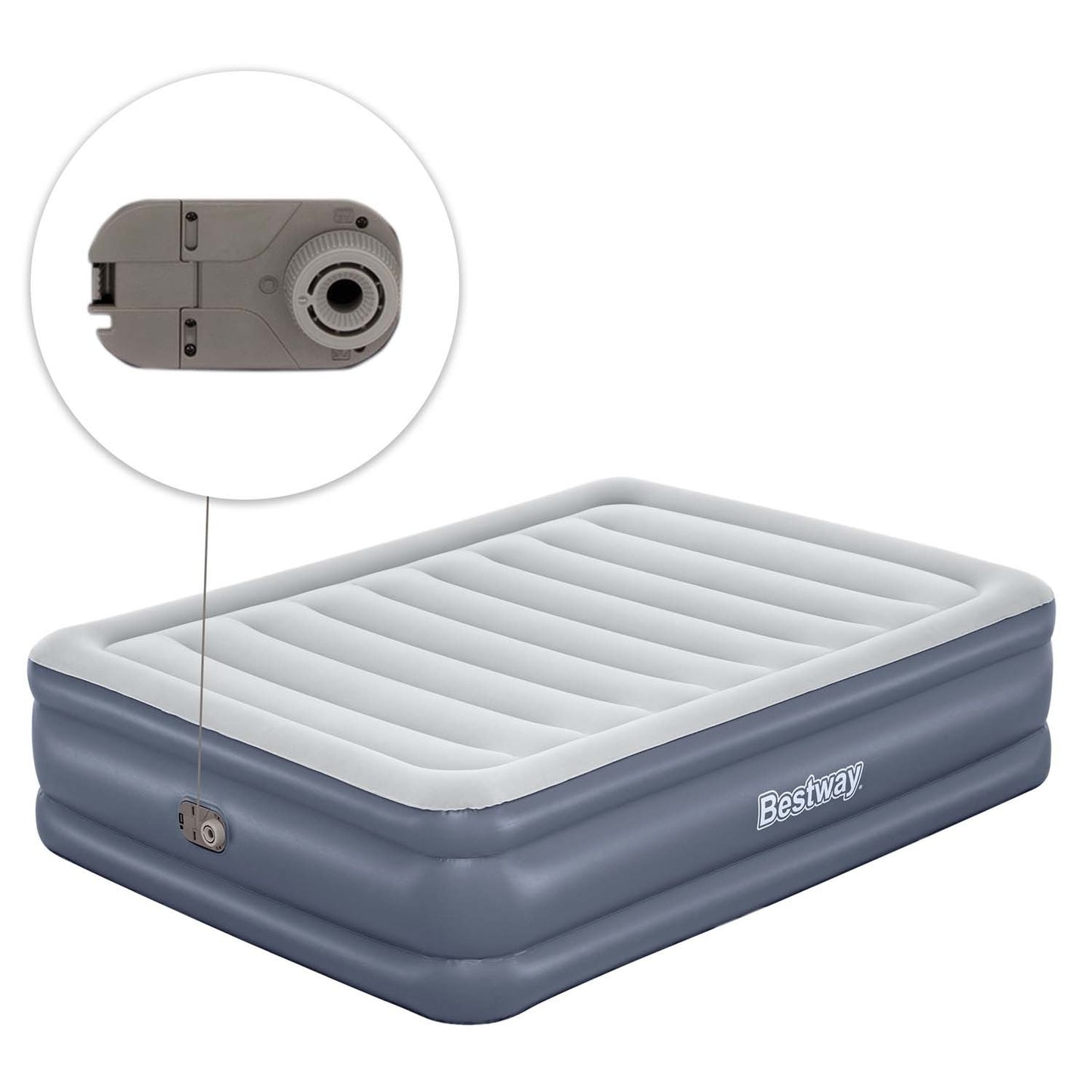 Inflatable mattress 203x152x51 cm with built-in electric pump Bestway 6713I