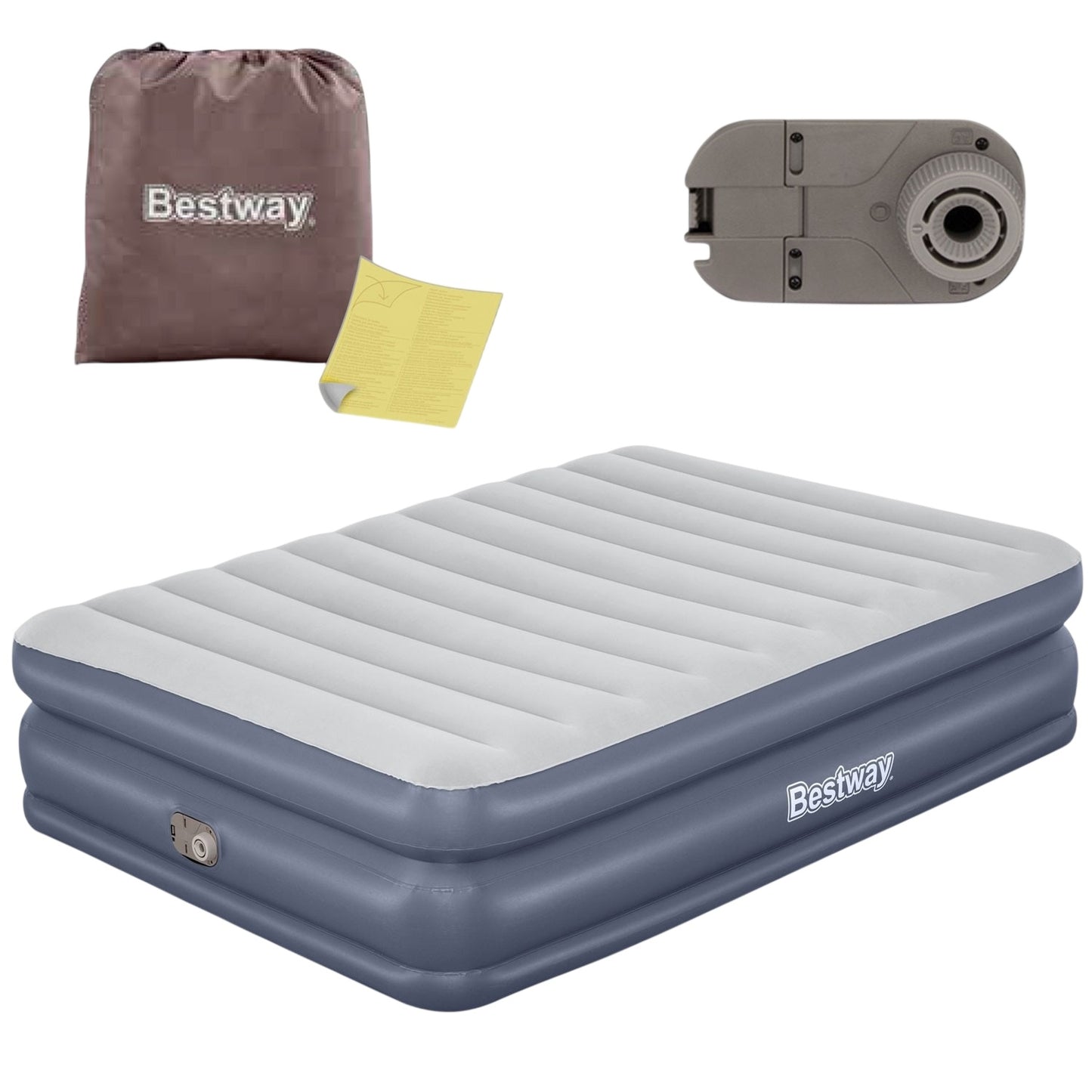 Inflatable mattress 203x152x51 cm with built-in electric pump Bestway 67925