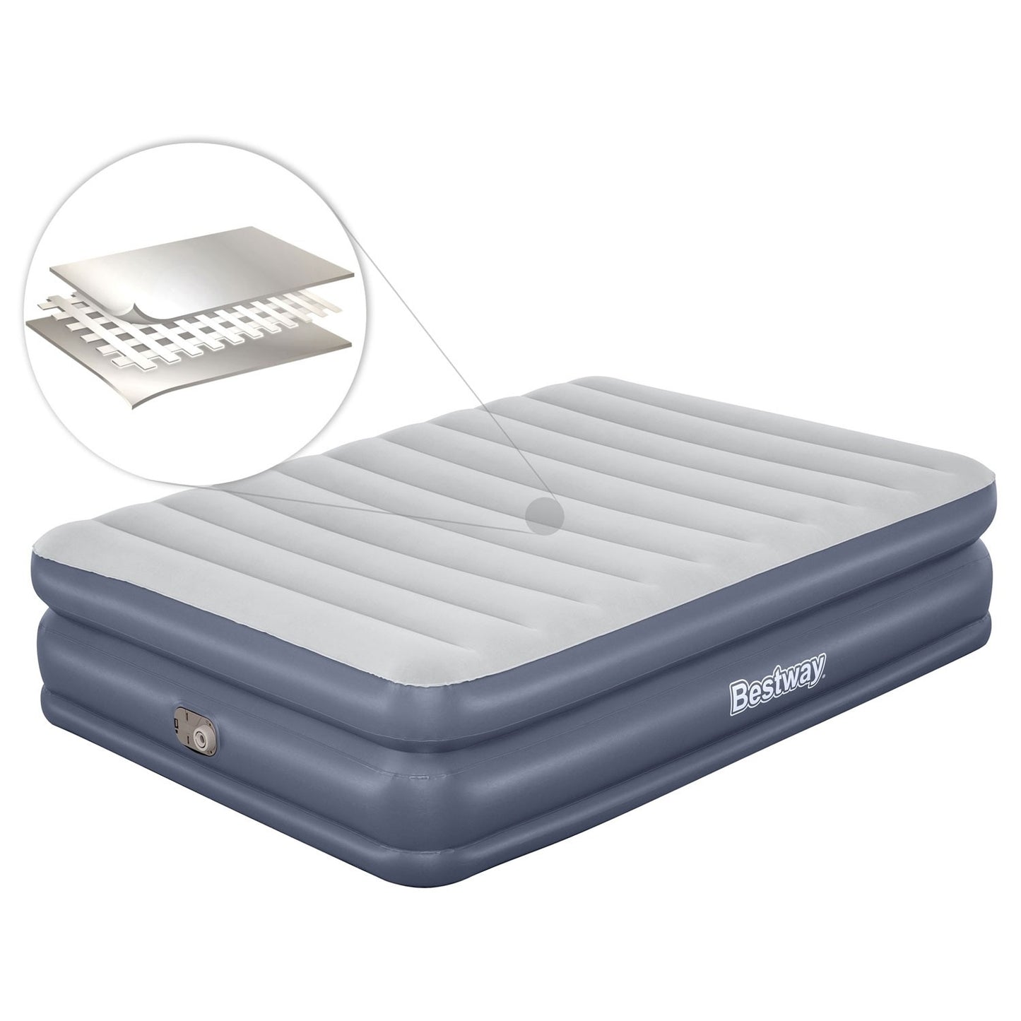 Inflatable mattress 203x152x51 cm with built-in electric pump Bestway 67925