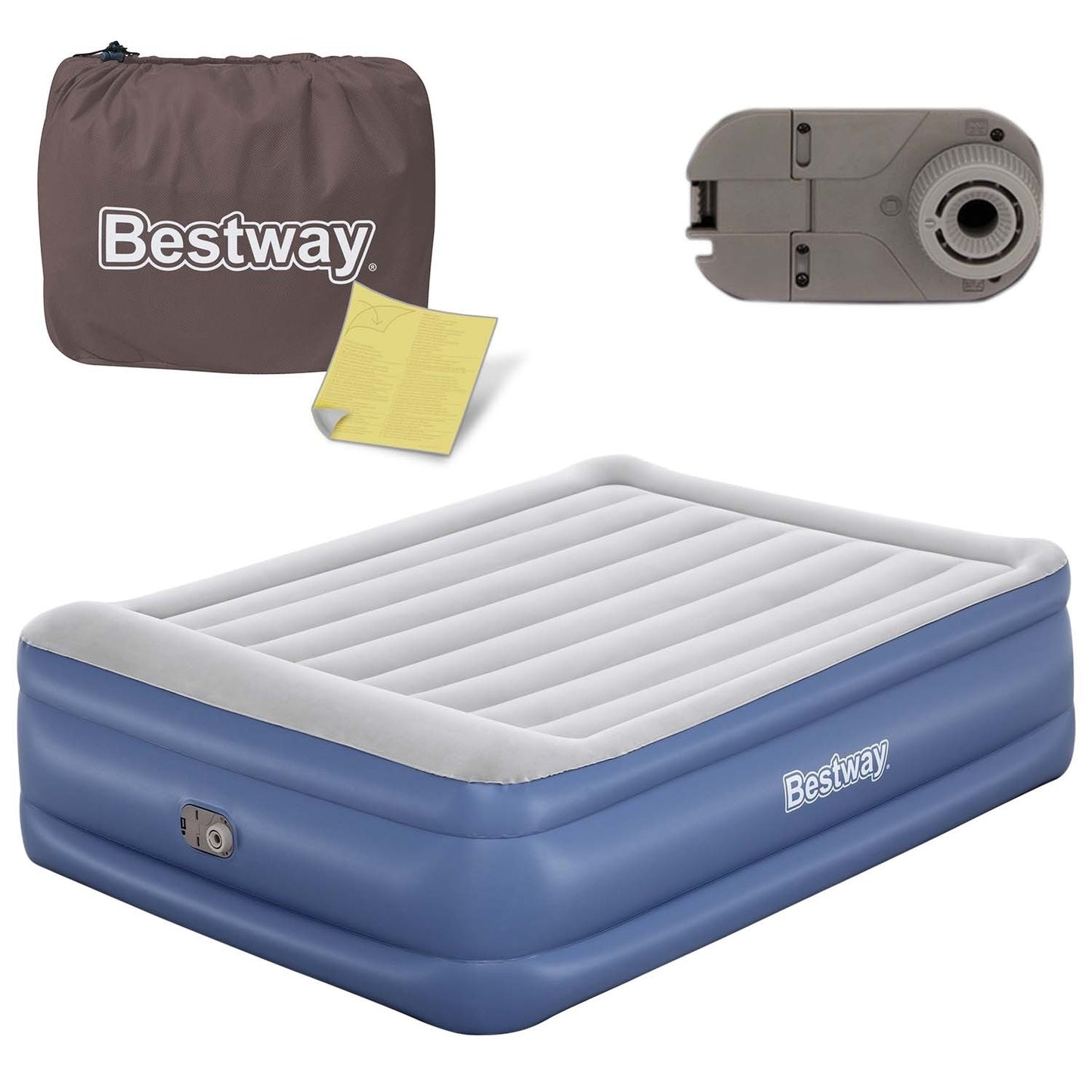 Inflatable mattress 203x152x56 cm with built-in electric pump Bestway 67614