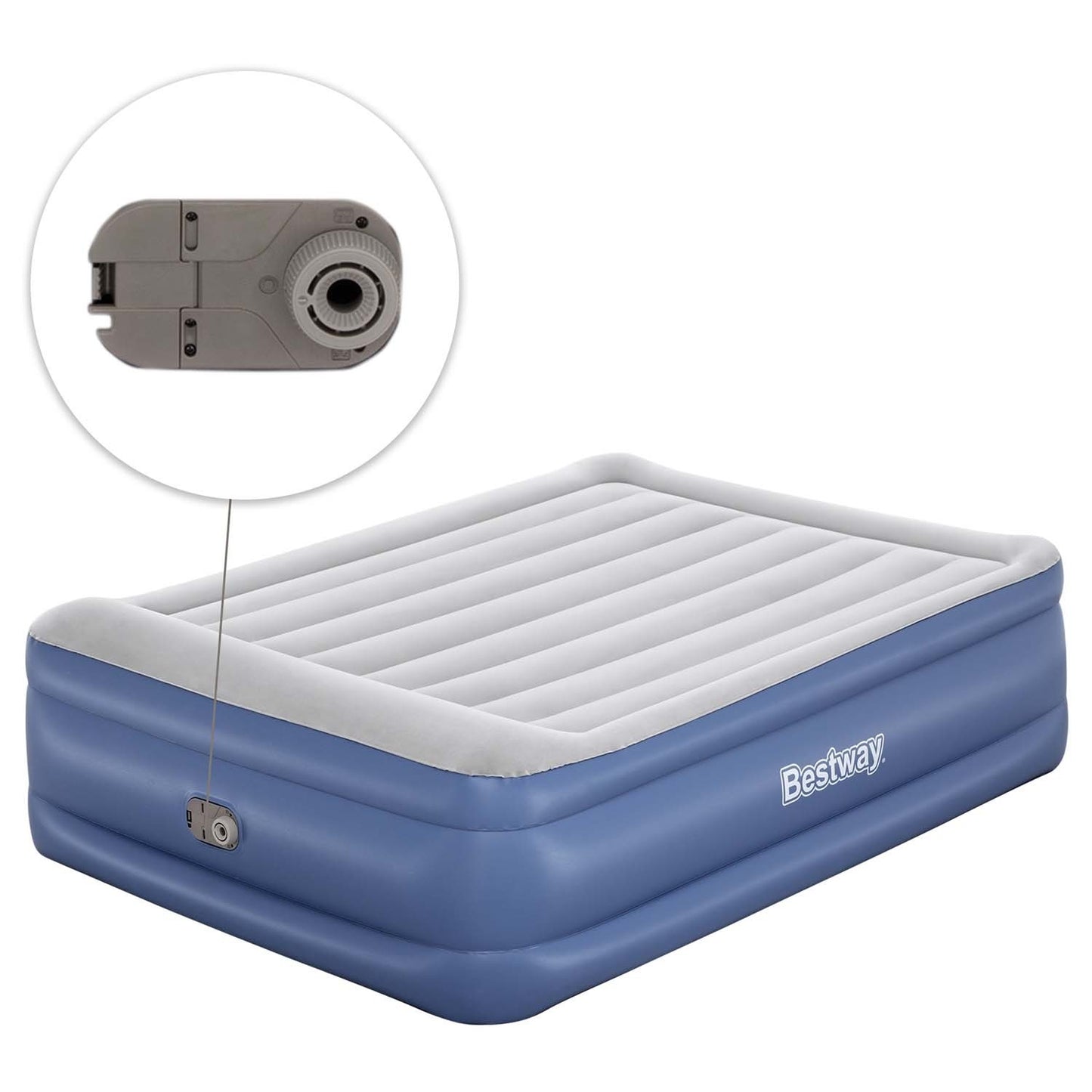 Inflatable mattress 203x152x56 cm with built-in electric pump Bestway 67614