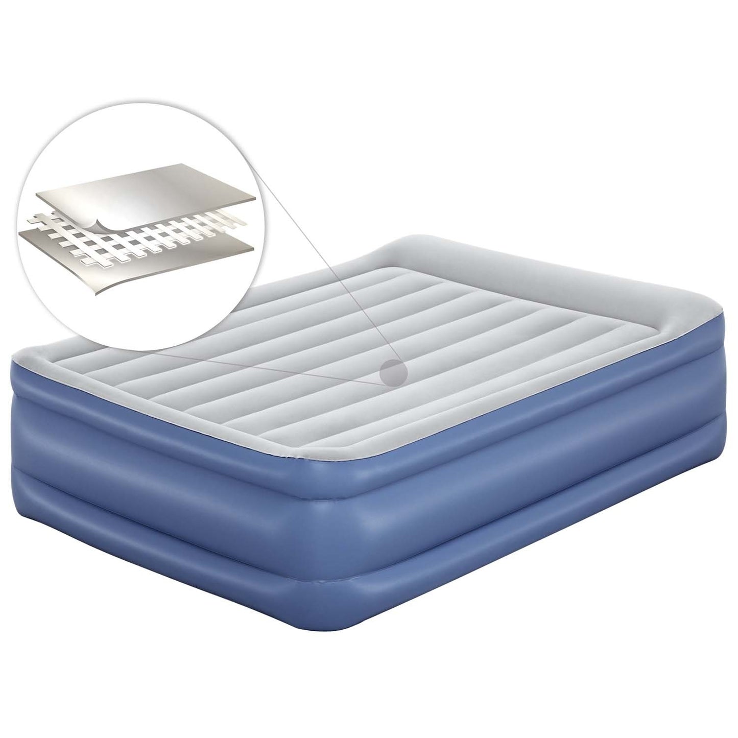 Inflatable mattress 203x152x56 cm with built-in electric pump Bestway 67614