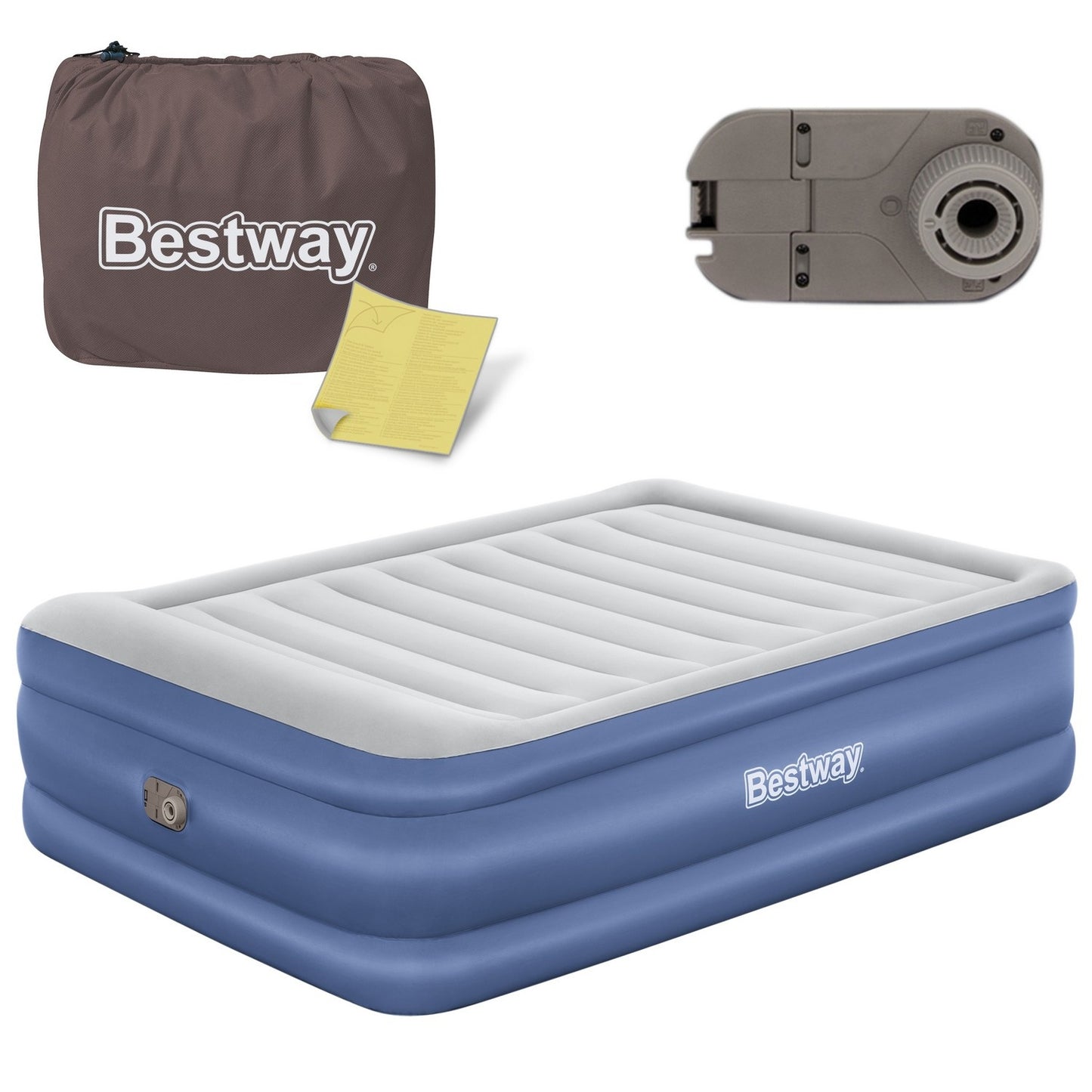 Inflatable mattress 203x152x61 cm with built-in electric pump Bestway 67690