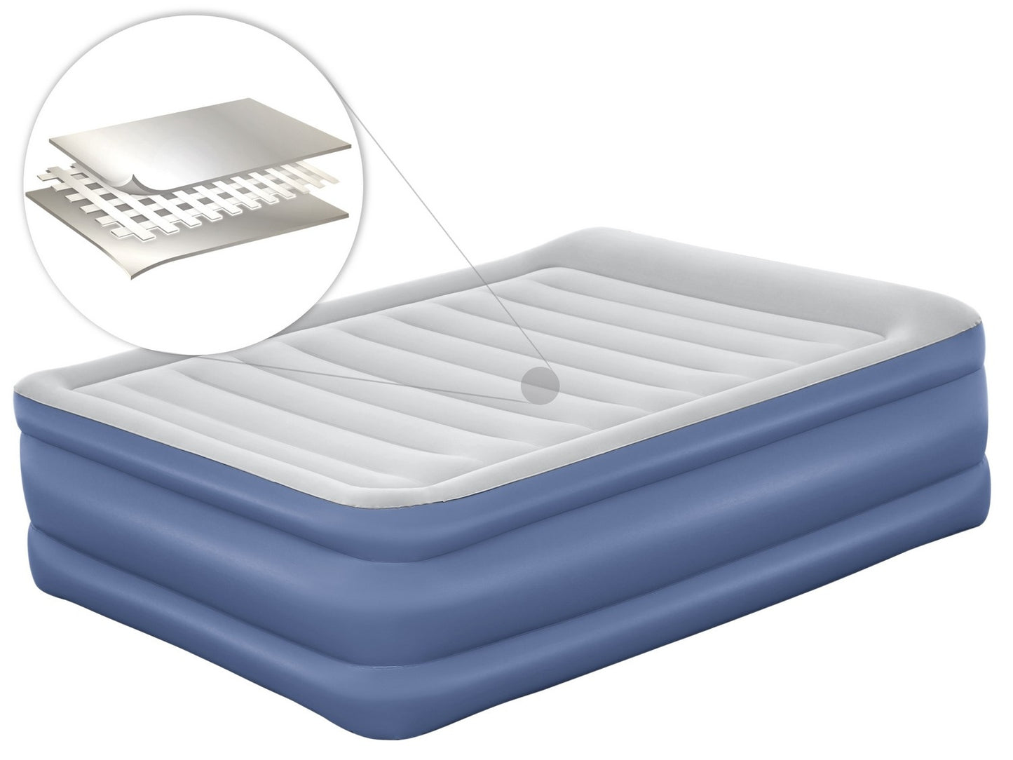Inflatable mattress 203x152x61 cm with built-in electric pump Bestway 67690