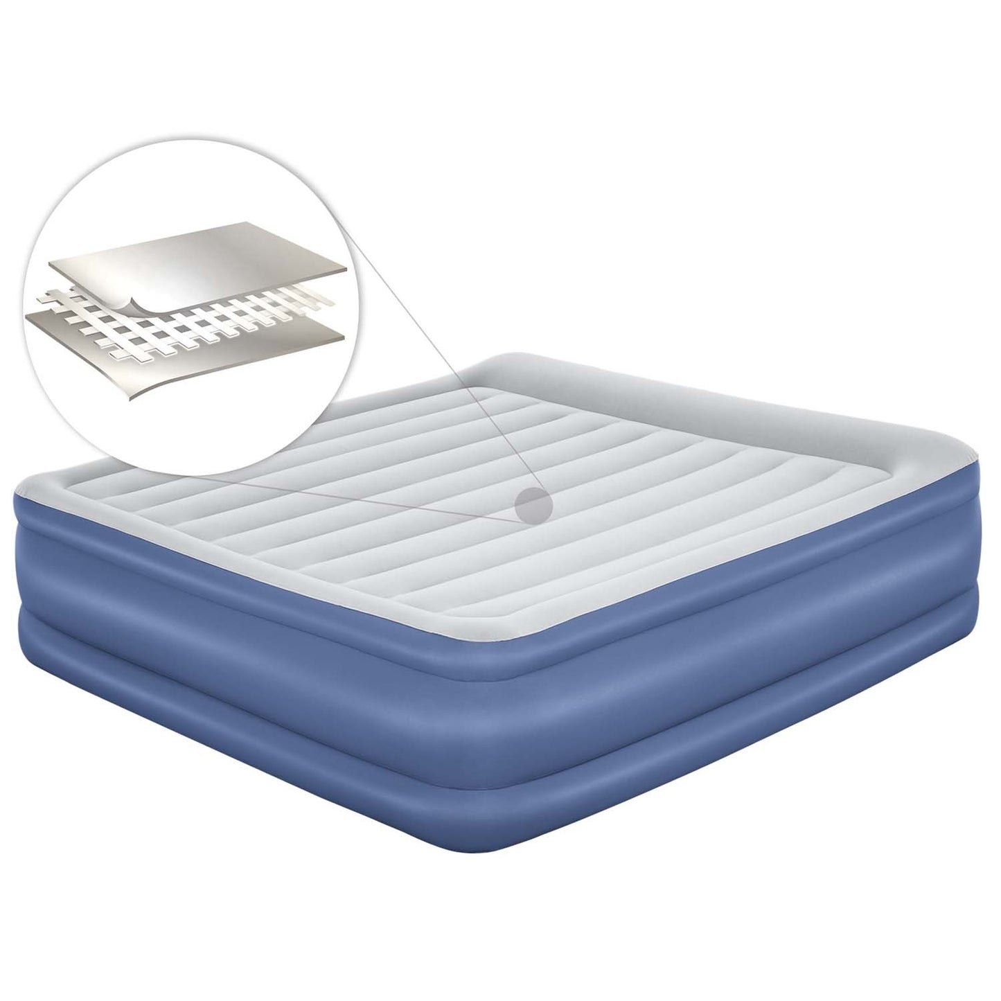Inflatable mattress 203 x 193 x 56 cm with a built-in electric pump Bestway 67692