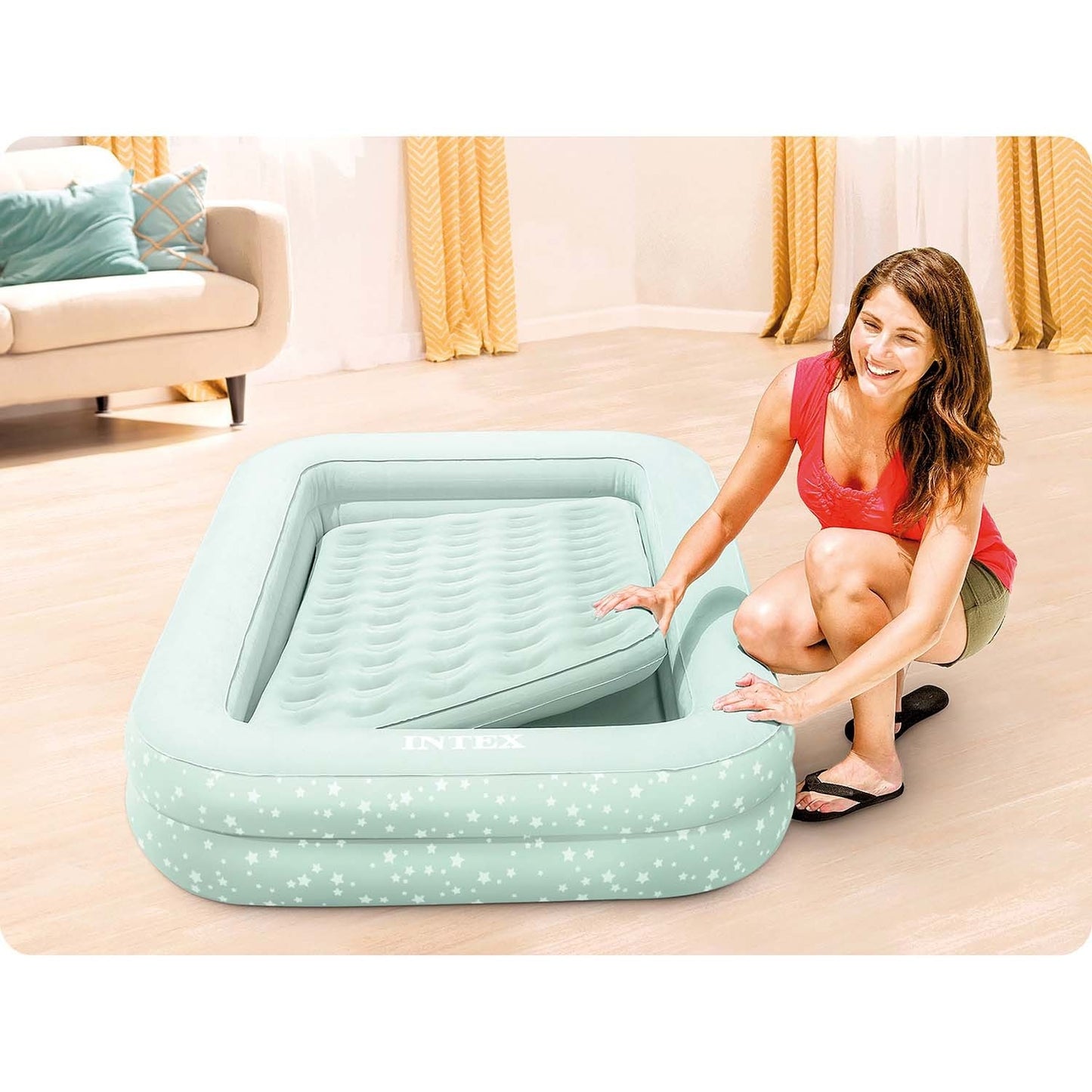 Inflatable mattress for children 168x107x25 cm INTEX 66810