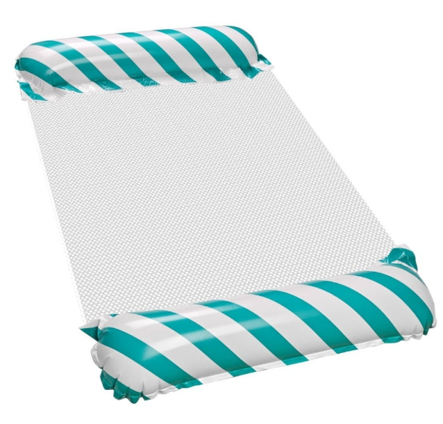 Inflatable mattress swimming chair blue