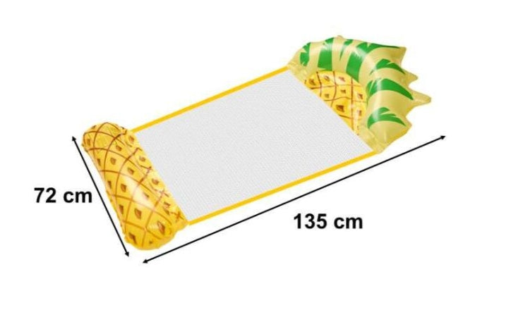 Inflatable mattress swimming chair pineapple