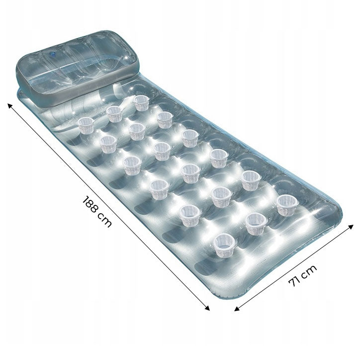 Inflatable mattress with headrest for the beach INTEX 58894