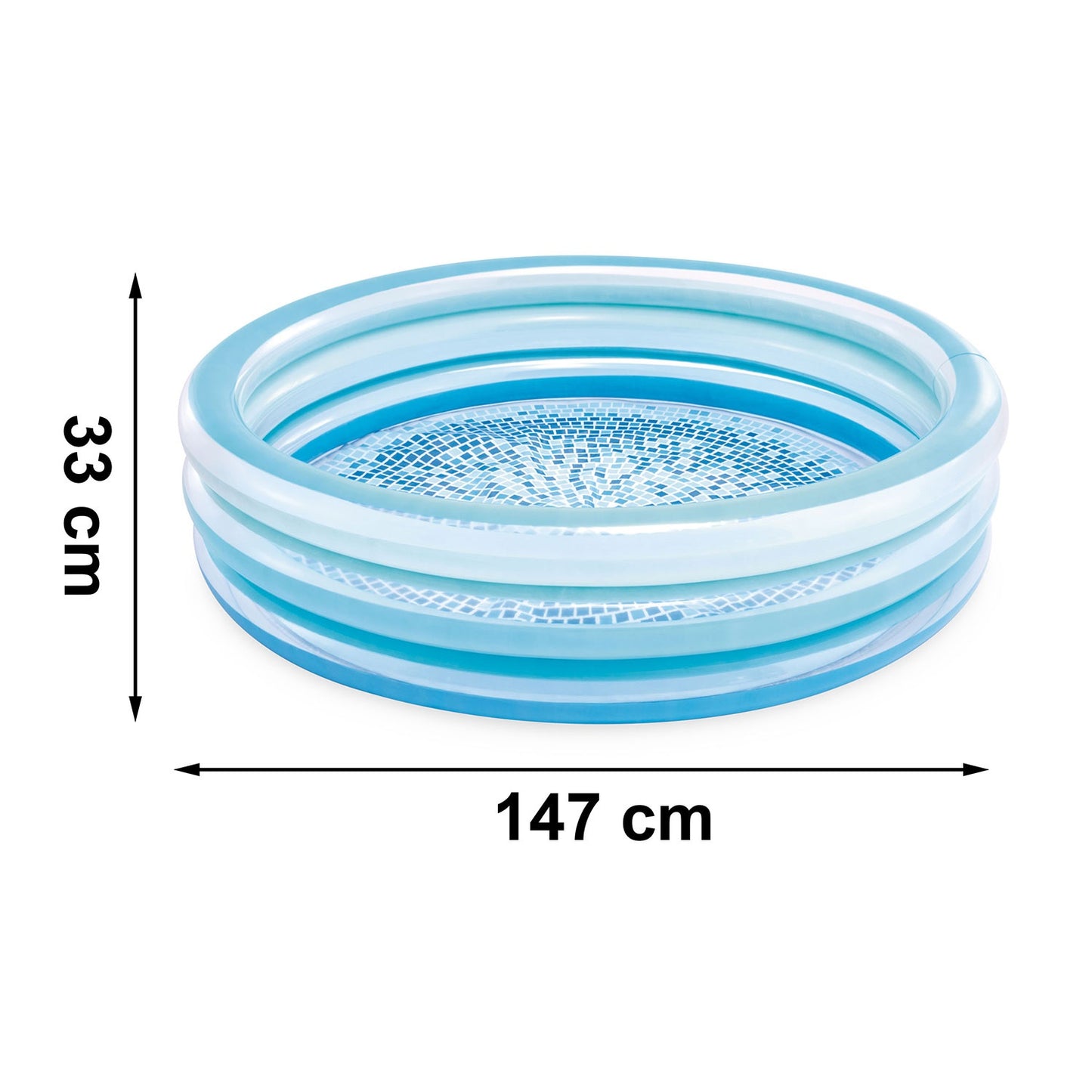 Inflatable paddling pool Mosaic 147x33 cm INTEX 58467
