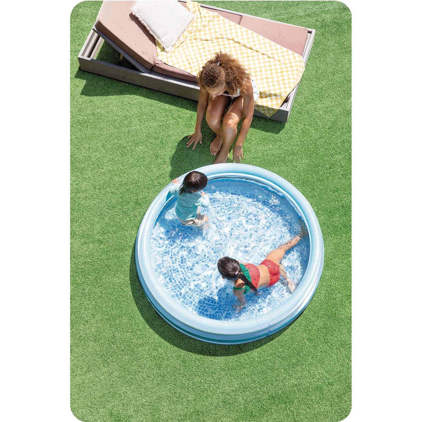 Inflatable paddling pool Mosaic 147x33 cm INTEX 58467