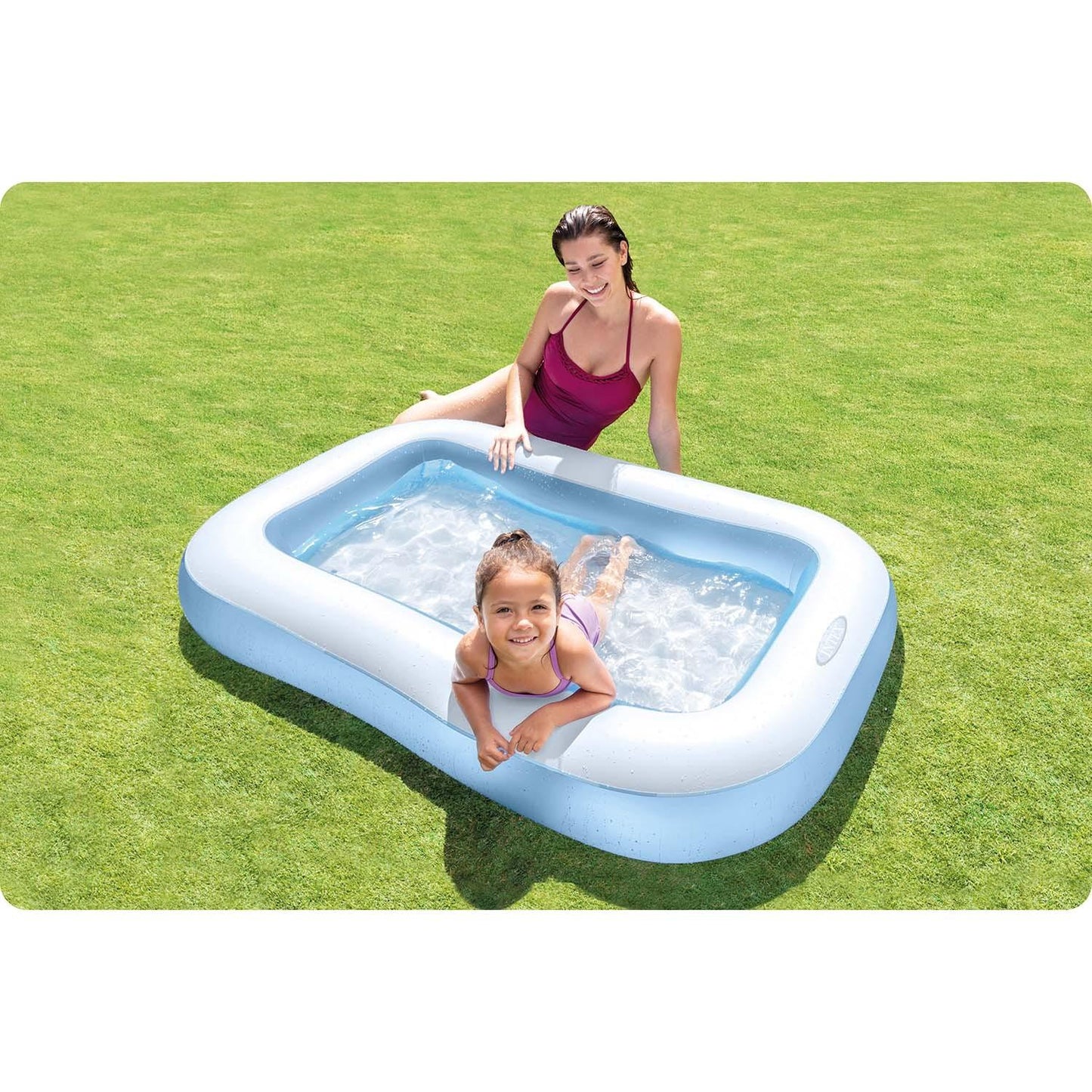 Inflatable paddling pool for a toddler 166 x 100 x 28 cm INTEX 57403