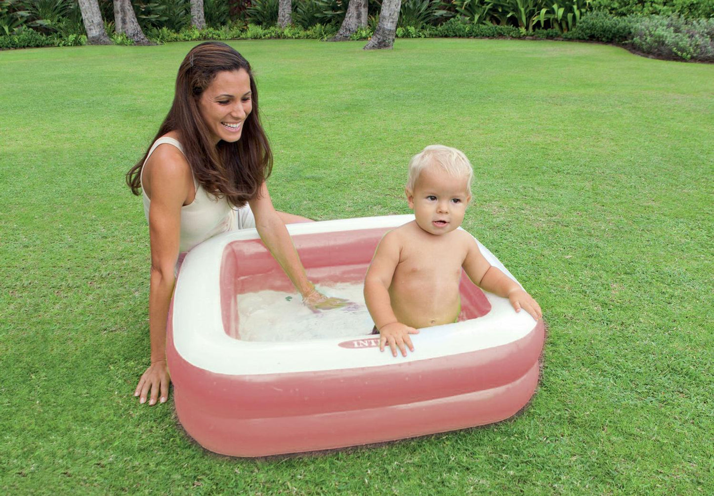 Inflatable paddling pool for children 57100 Light Pink - INTEX