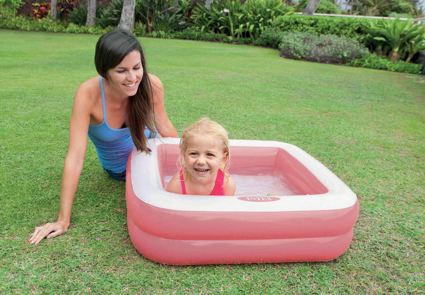 Inflatable paddling pool for children 57100 Light Pink - INTEX