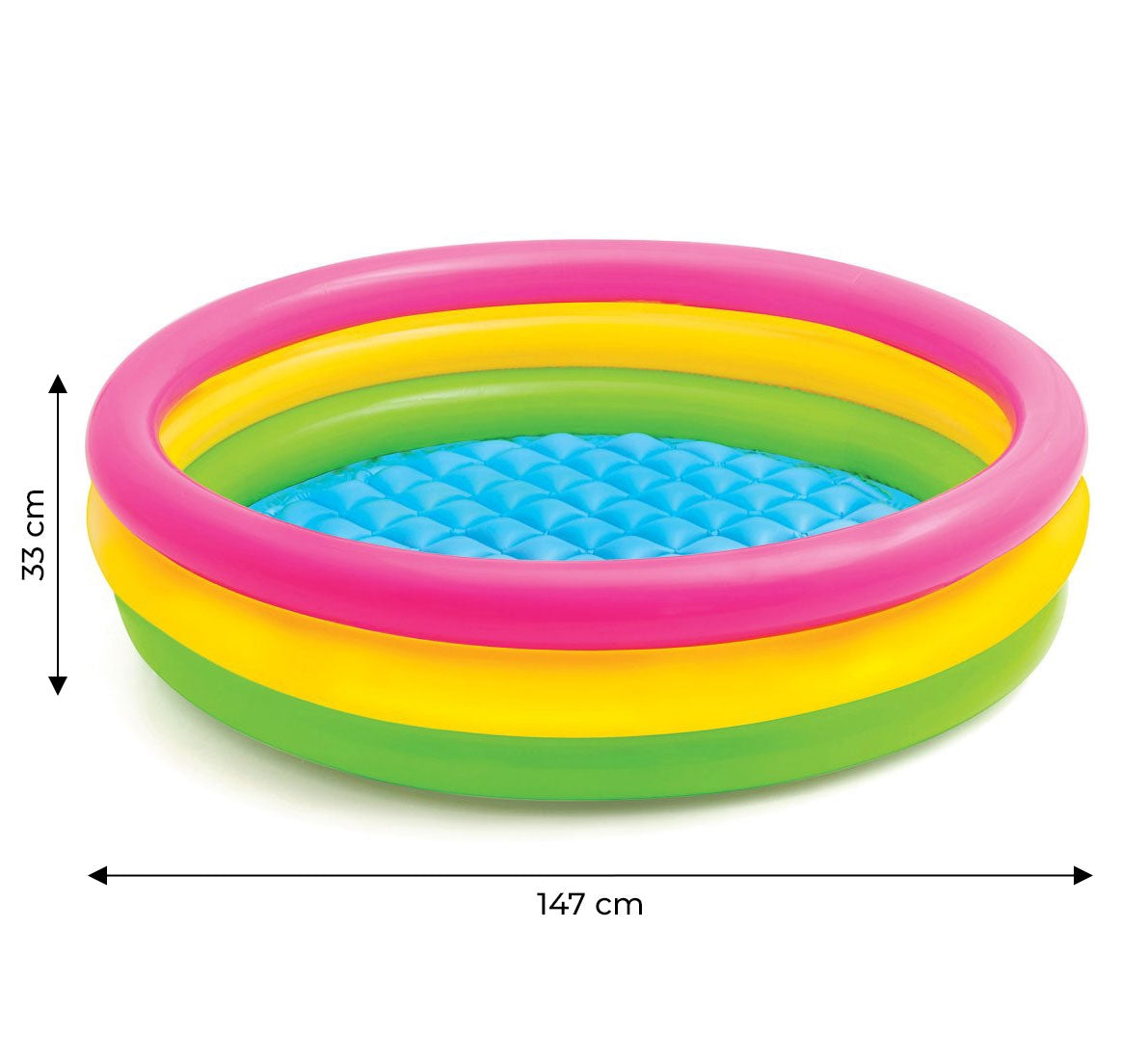 Inflatable paddling pool for children rainbow INTEX 57422