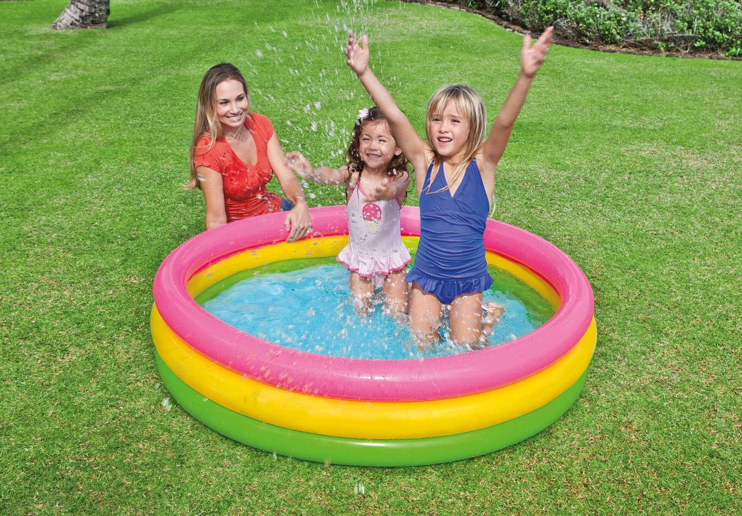 Inflatable paddling pool for children rainbow INTEX 57422