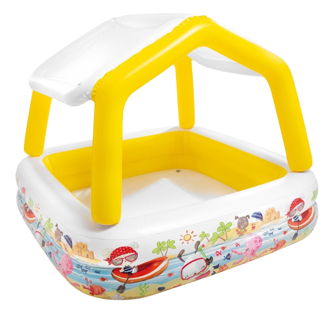 Inflatable paddling pool with a roof for children INTEX 57470