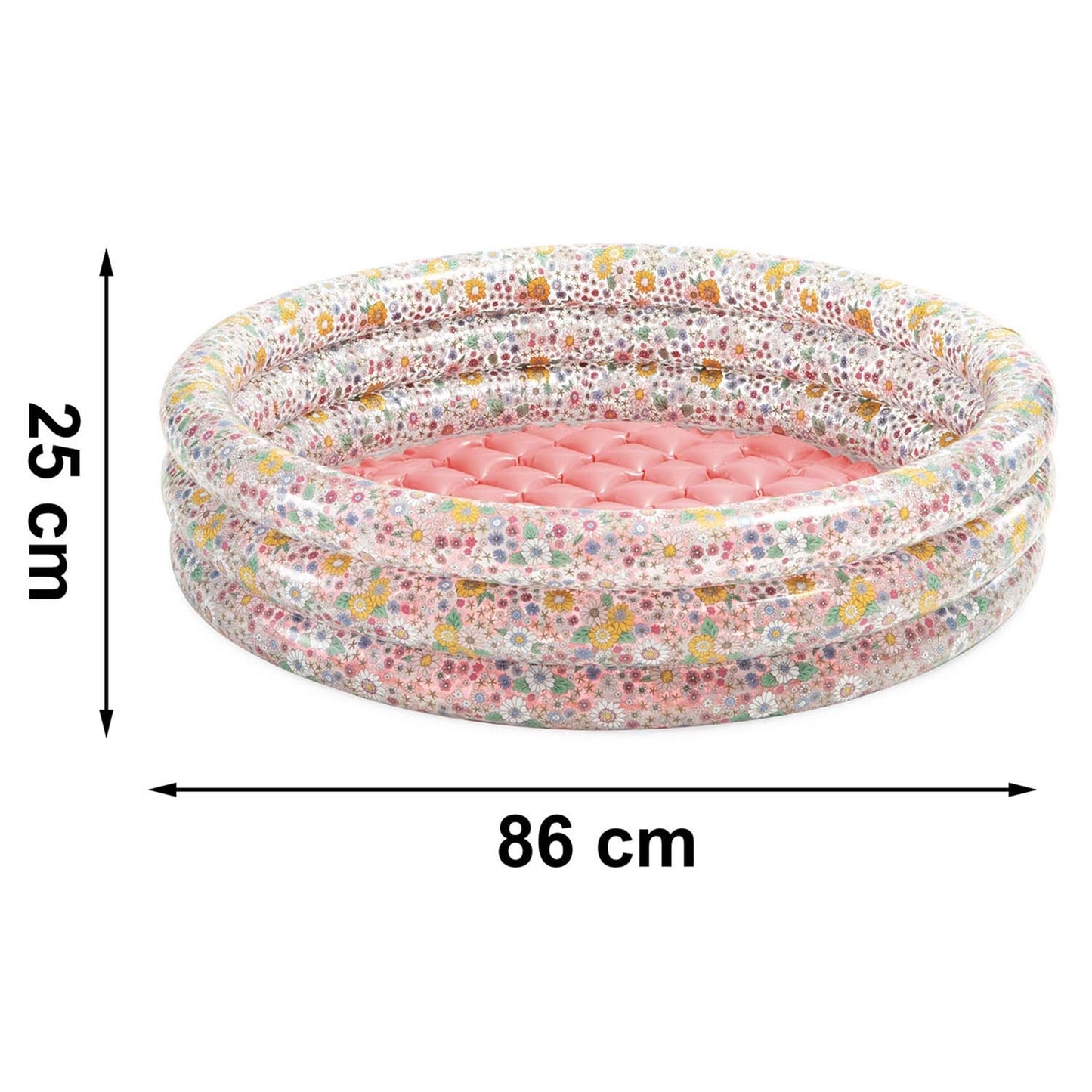 Inflatable paddling pool with flowers 86x25 cm INTEX 58427