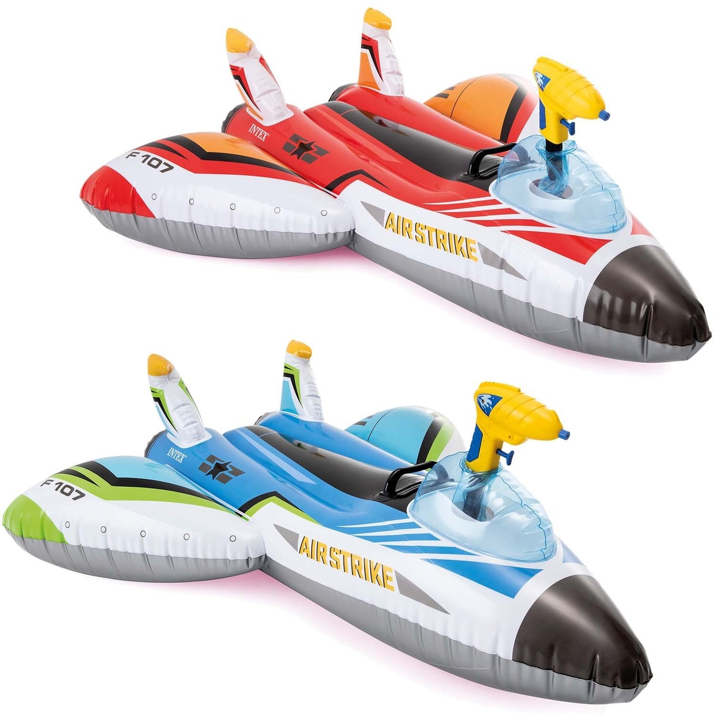 Inflatable plane with INTEX 57536 blue cannon
