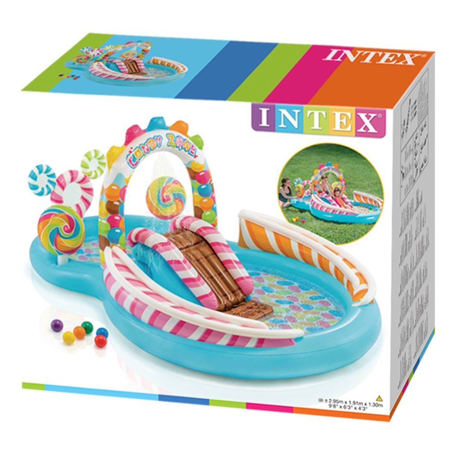 Inflatable playground Candy 295 x 191 x 130 cm INTEX 57149