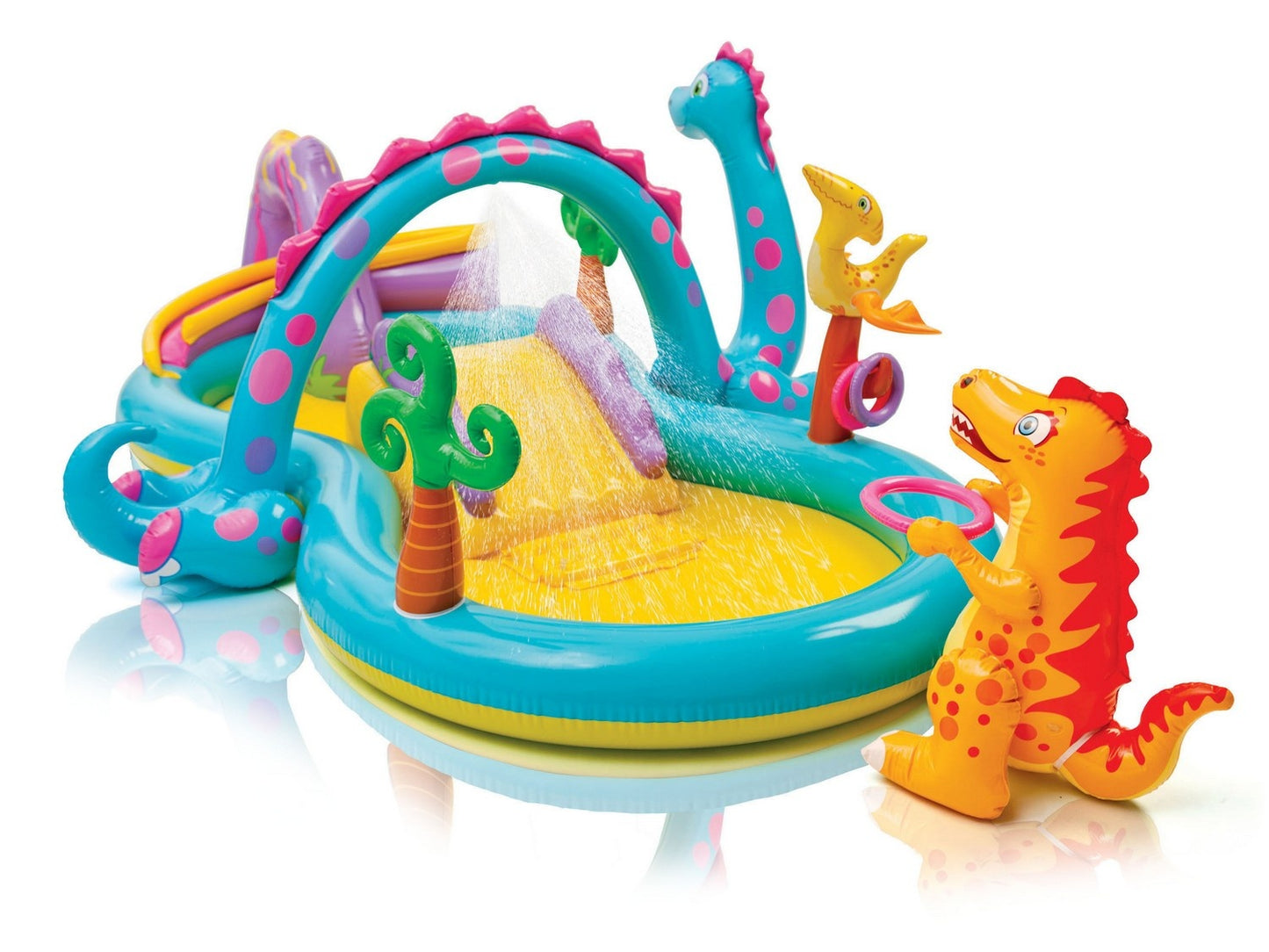 Inflatable playground Dinosaurs 333 x 229 x 112 cm INTEX 57135